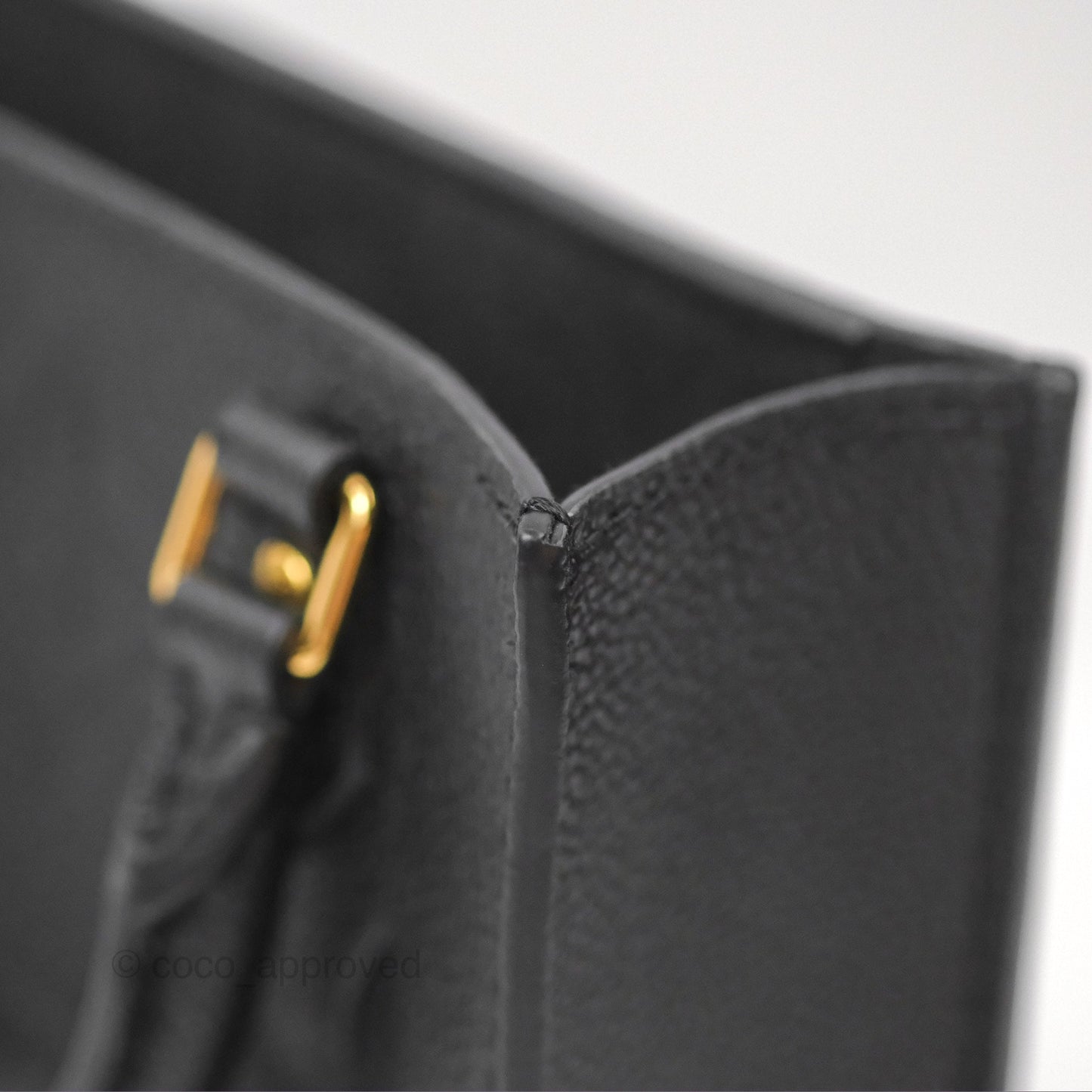 Louis Vuitton Petit Sac Plat Bag Empreinte Giant Monogram Black