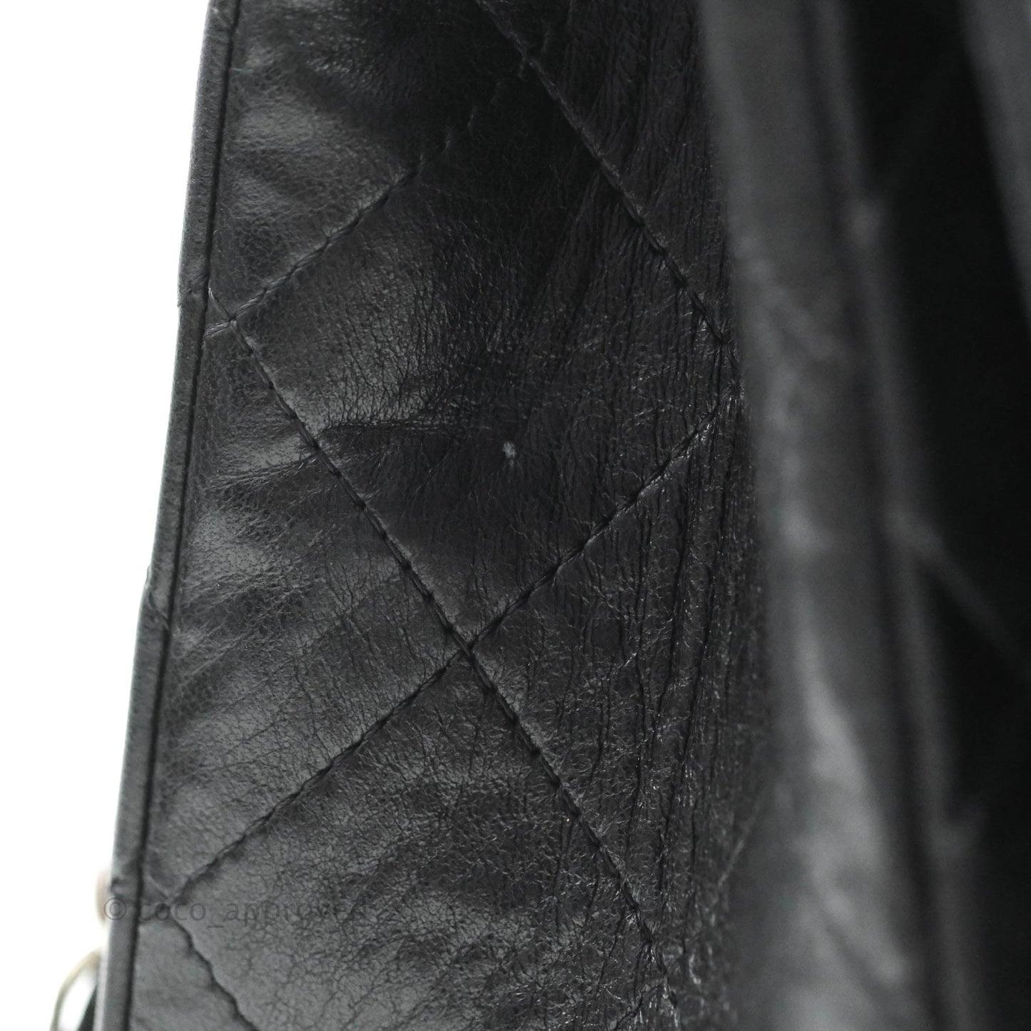 Chanel Jumbo Single Flap Black Lambskin Silver Hardware⁣⁣