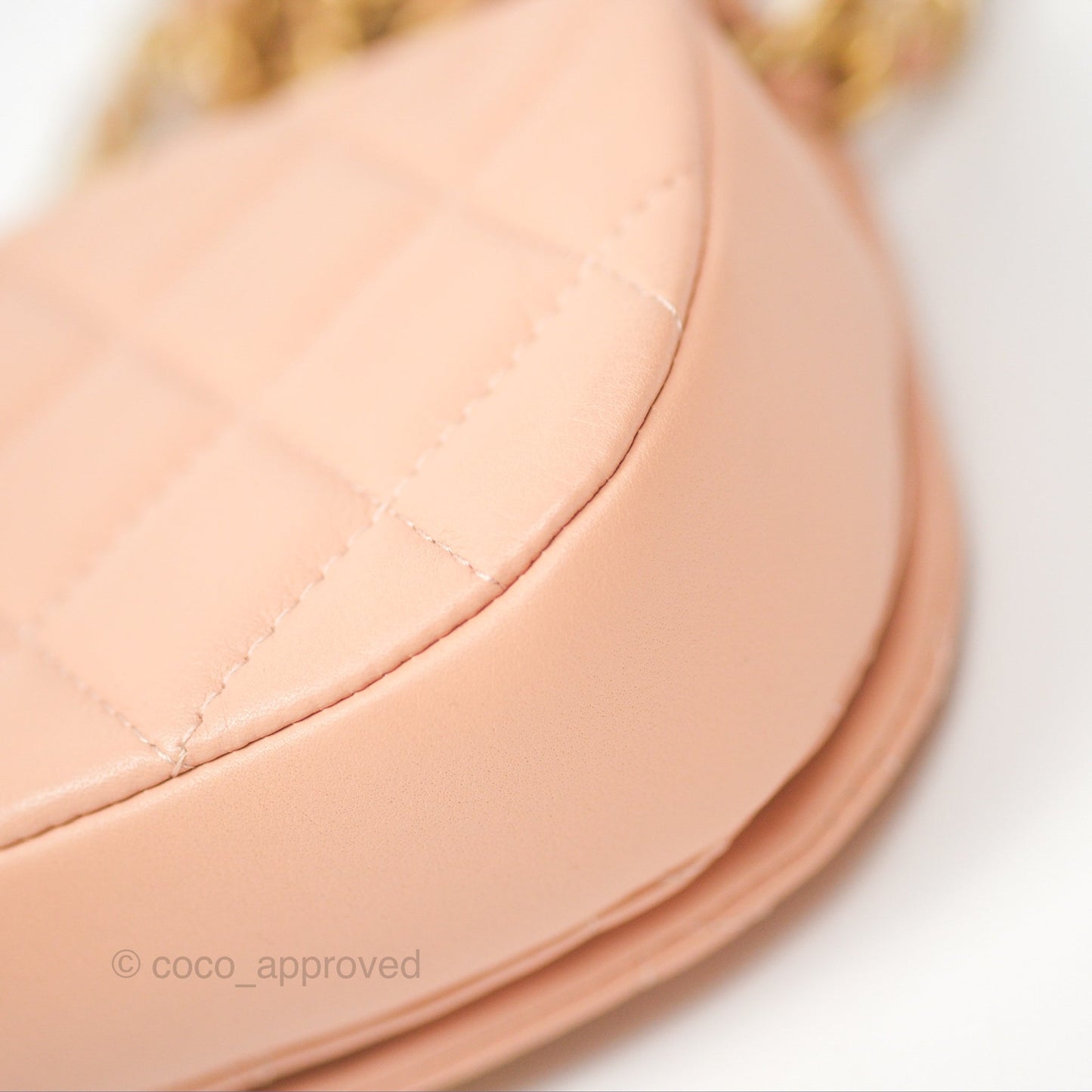Chanel Mini Clutch with Chain Beige Calfskin Aged Gold Hardware