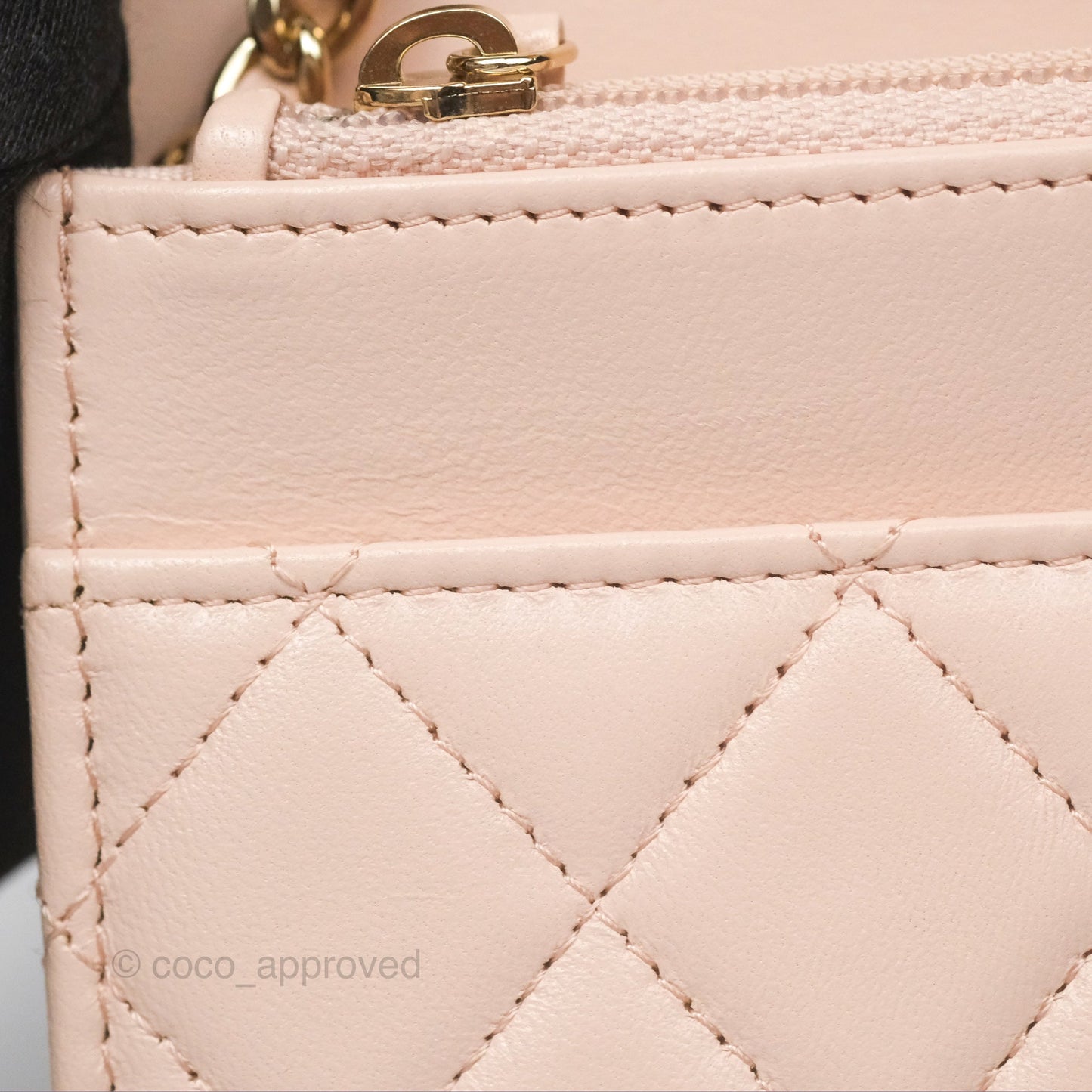 Chanel Trendy CC WOC Quilted Light Pink Lambskin Gold Hardware