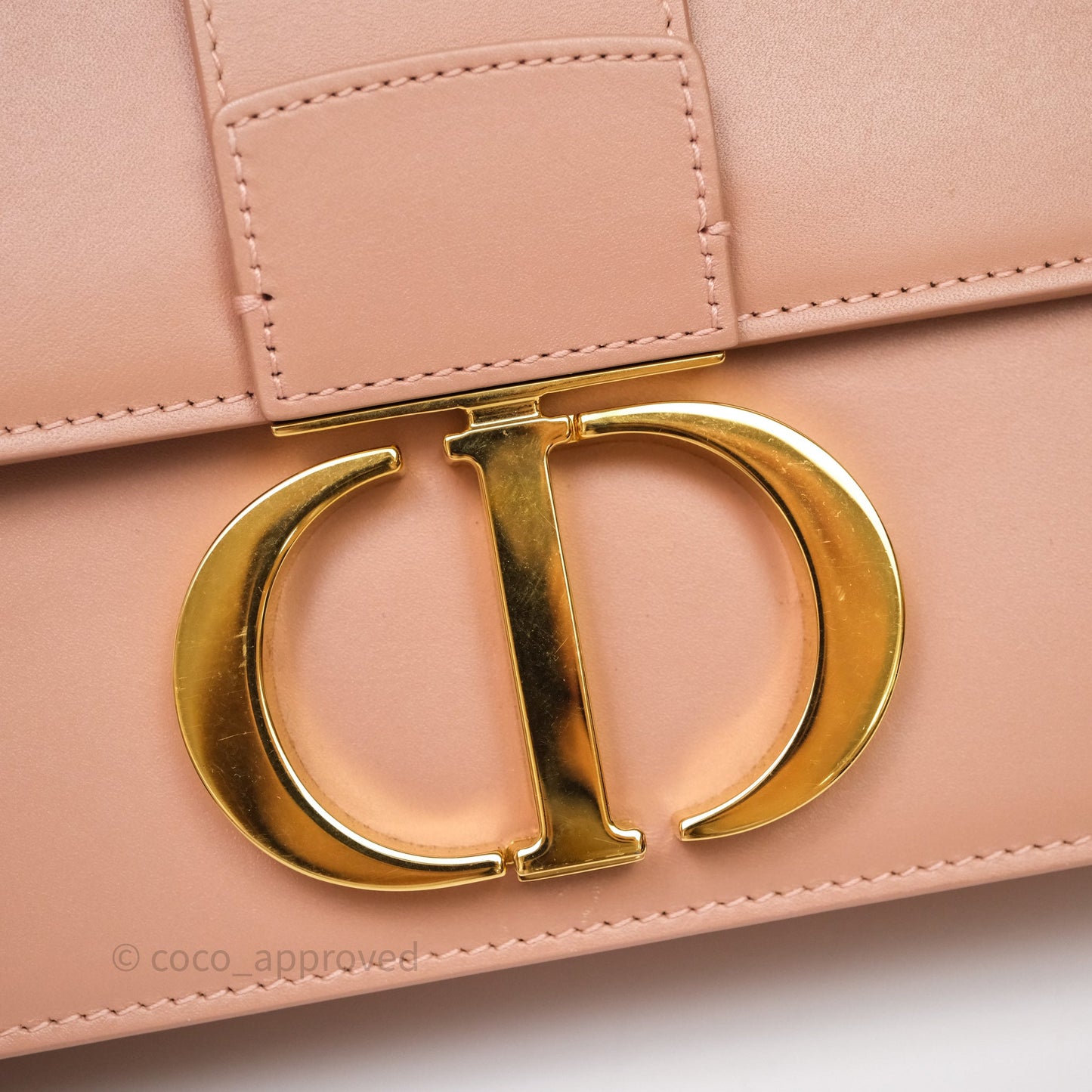 Christian Dior Small 30 Montaigne Bag Pink Calfskin Gold Hardware