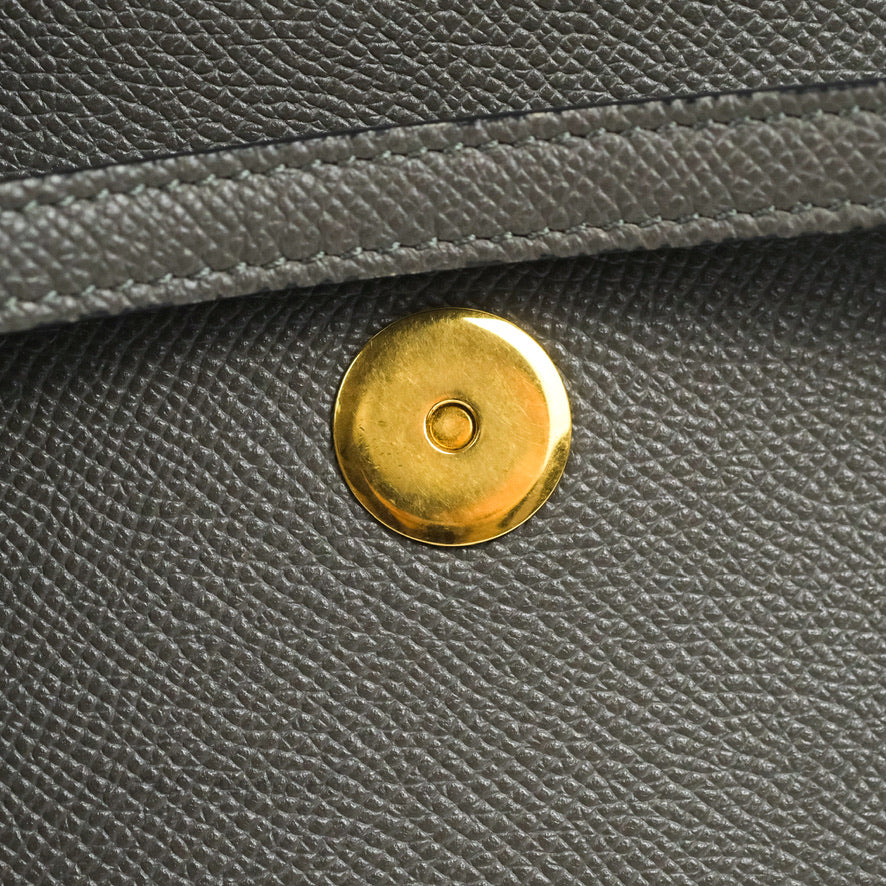 Celine Nano Belt Bag Grey Grained Calfskin Gold Hardware