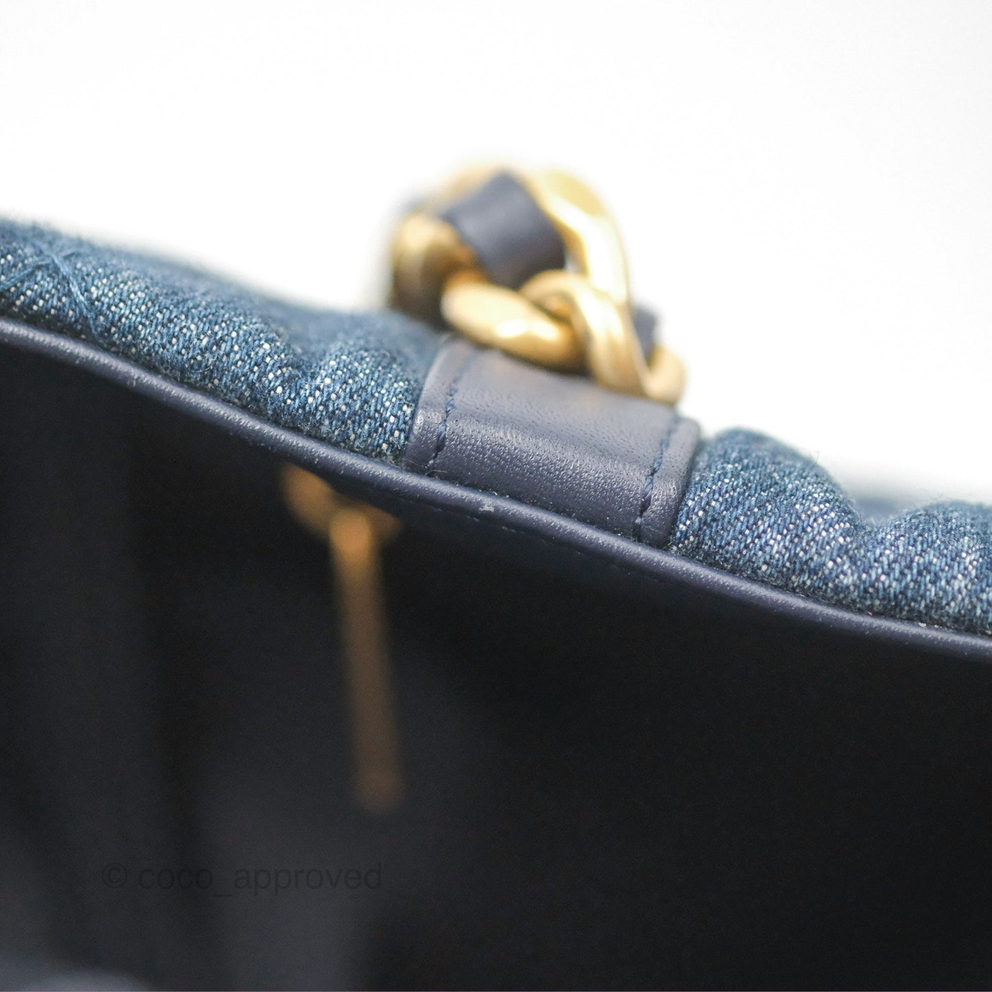 Chanel 19 Tote Quilted Denim Mixed Hardware 23C