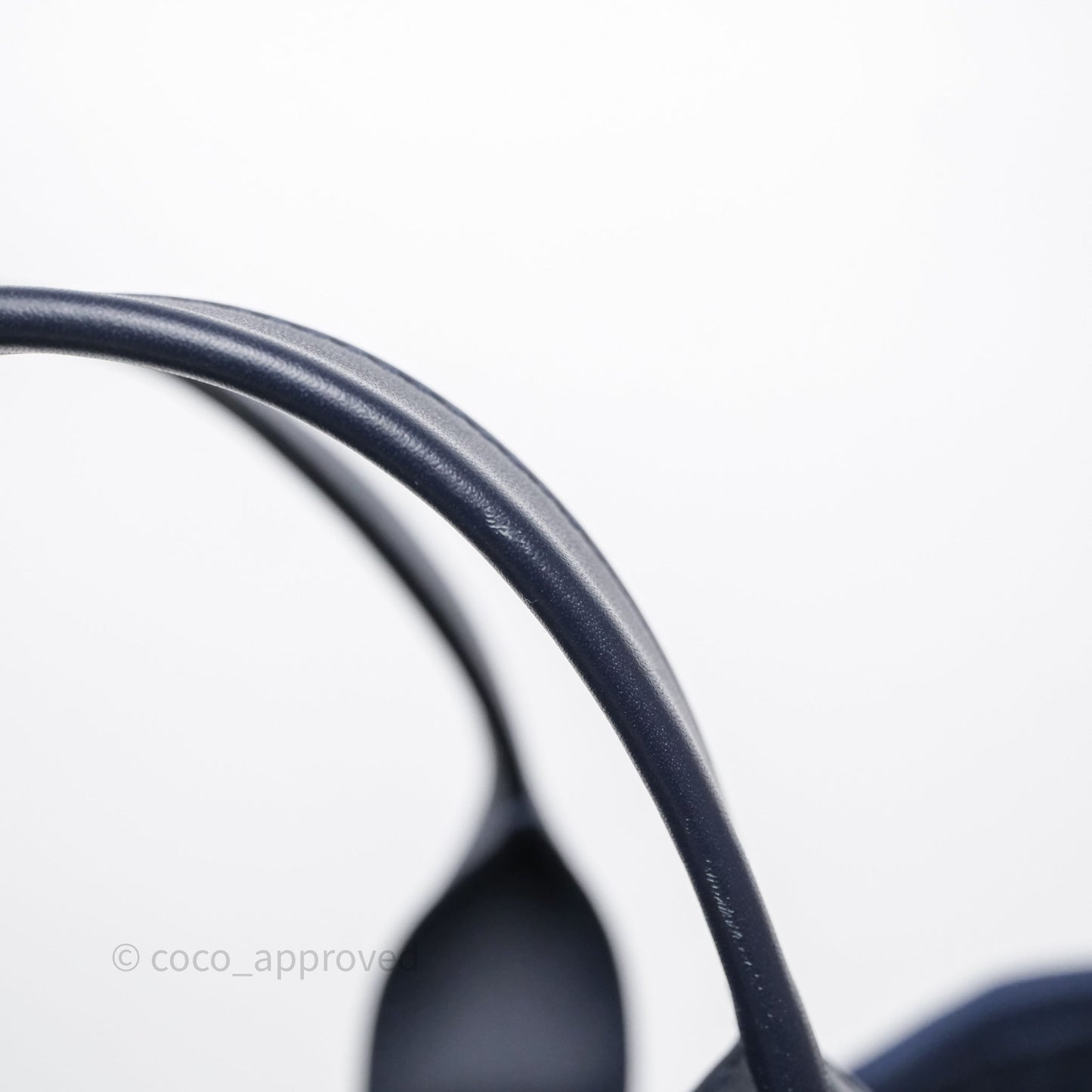 Chanel Large Deauville Navy Canvas Silver Hardware