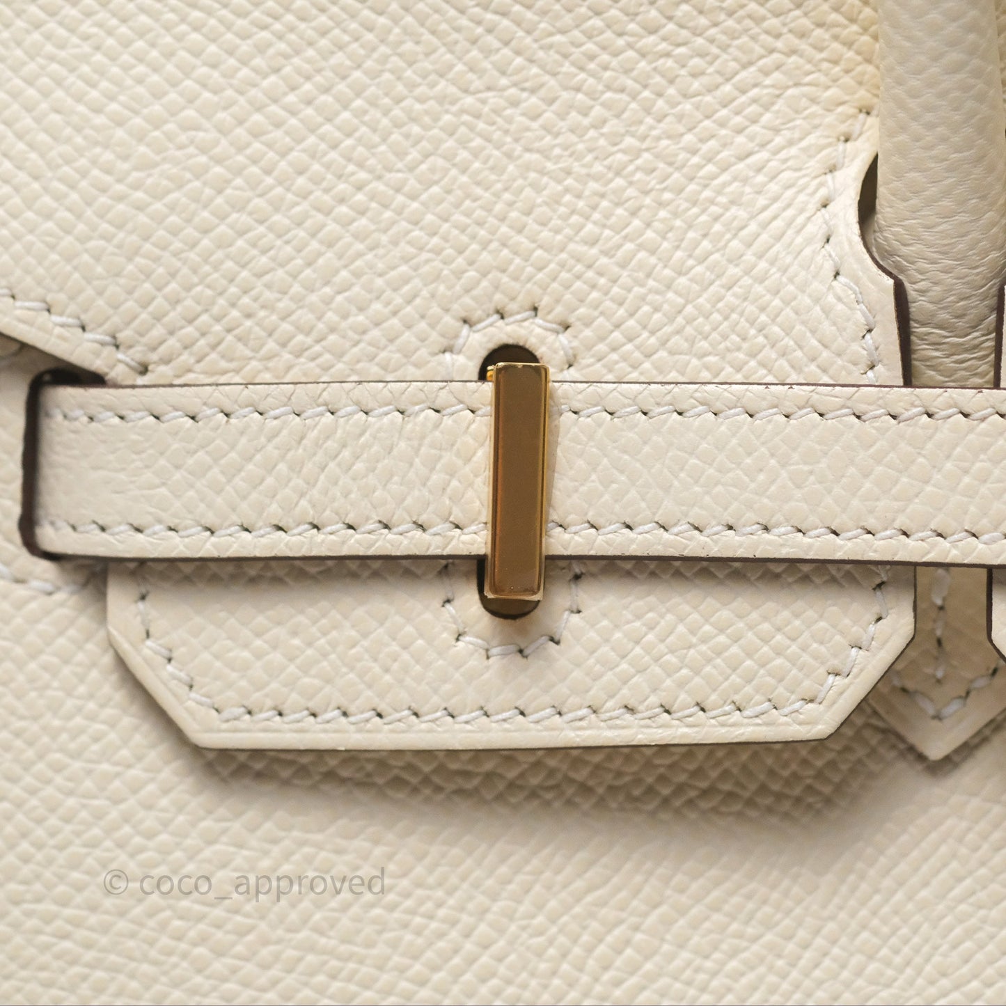 Hermès Birkin 25 Sellier Nata I2 Epsom Gold Hardware