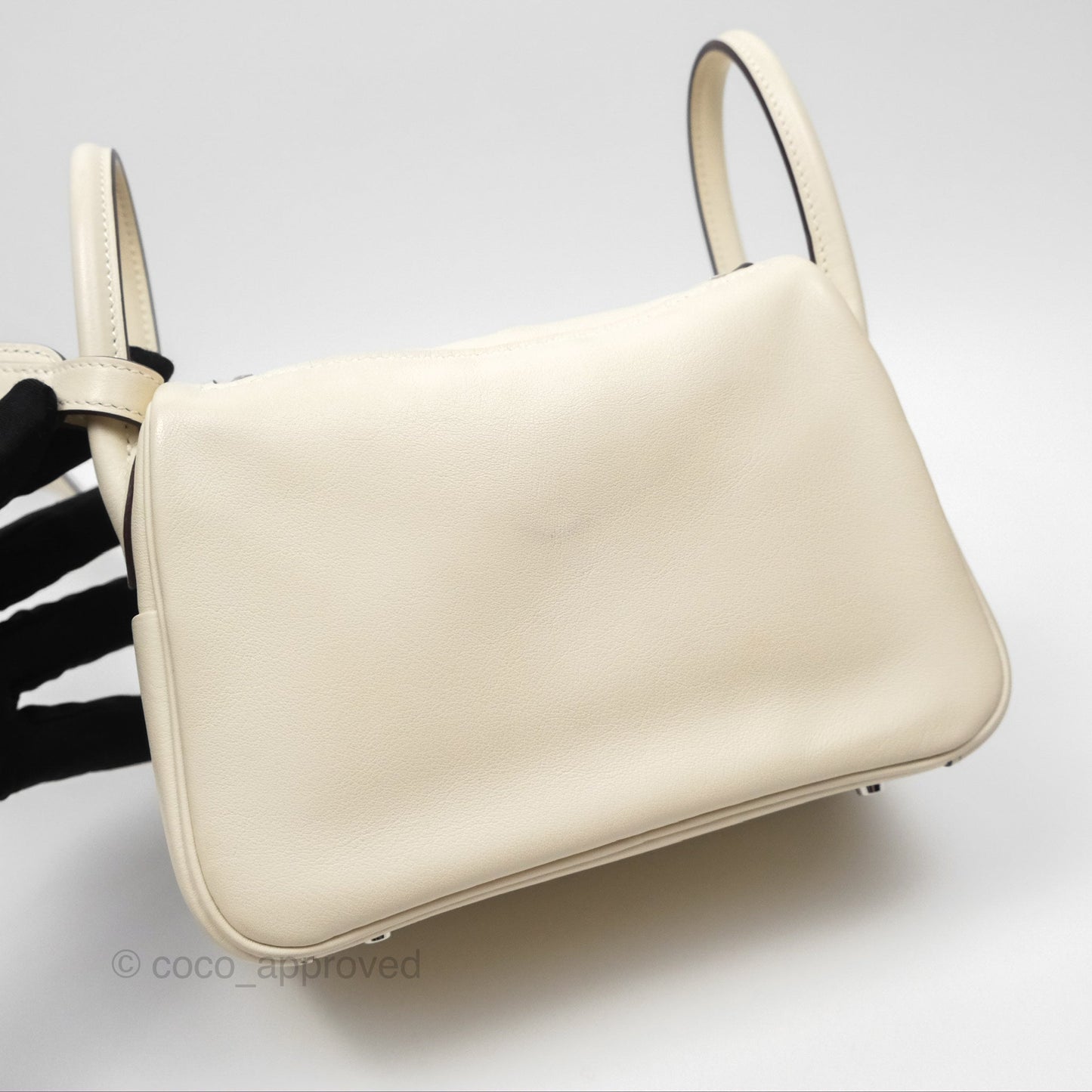Hermès Mini Lindy 20 Nata I2/ Lime 9R Swift Palladium Hardware