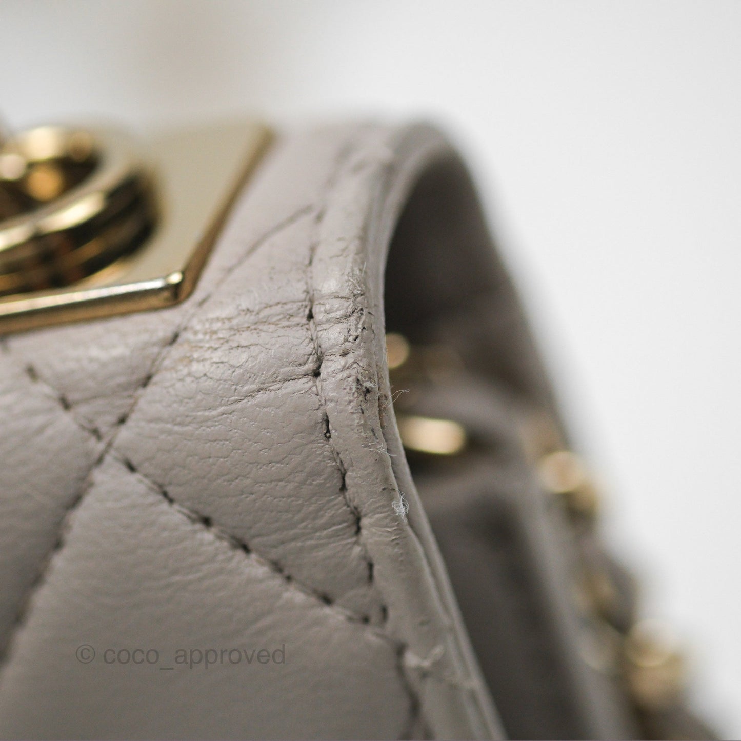 Chanel Trendy CC WOC Quilted Grey Lambskin Gold Hardware