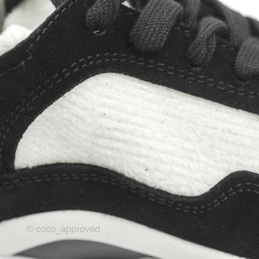 Chanel Low Top Trainer CC White Black Sneakers Size 35