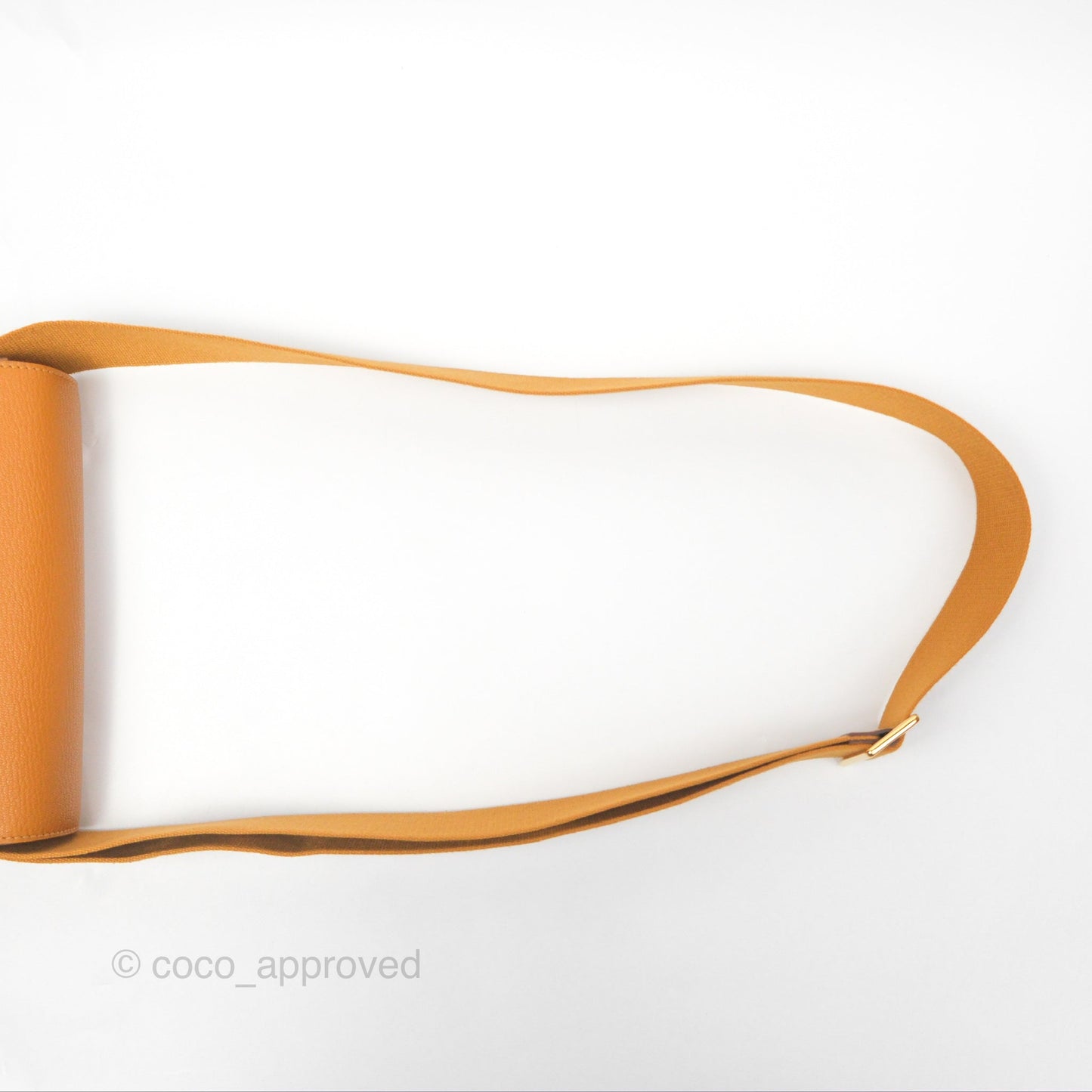 Hermès Geta Bag Caramel Chevre Mysore Gold Hardware