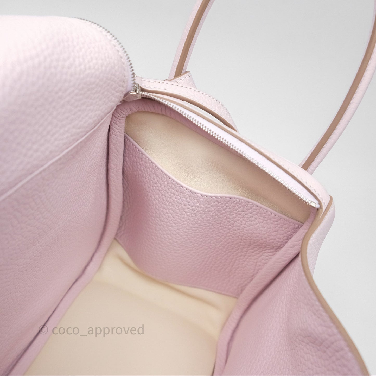 Hermès Lindy 26 Mauve Pale 09/Nata I2 Clemence Palladium Hardware