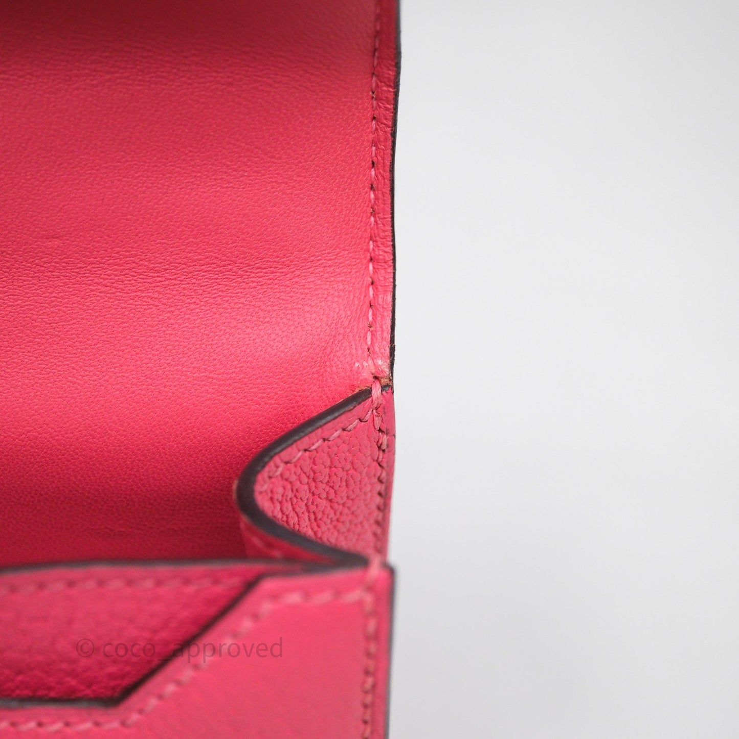 Hermès Mini Verrou Chaine Bag Rose Lipstick U5 Chevre Mysore Palladium Hardware