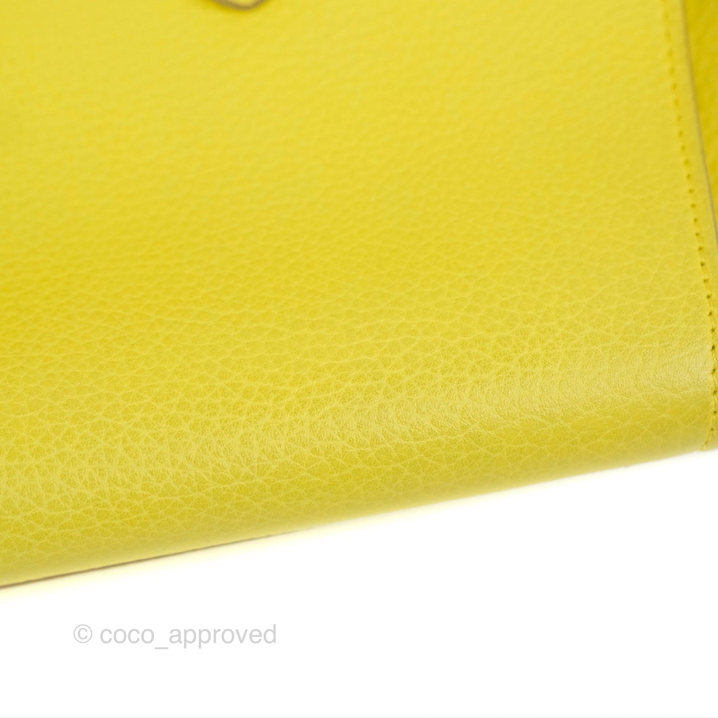 Celine Small Tie Knot Bag Yellow Grained Leather