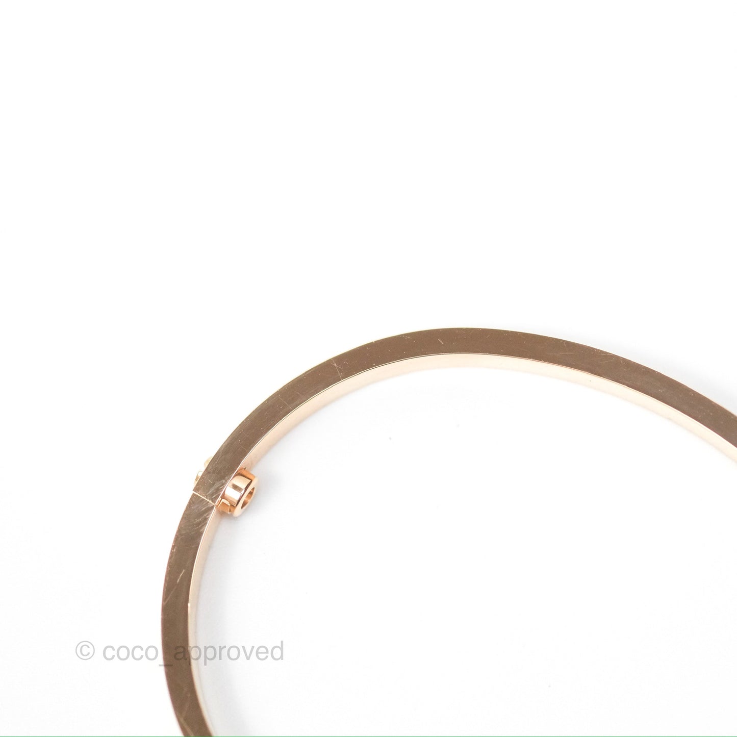 Cartier Small Love Bracelet Rose Gold Size 15