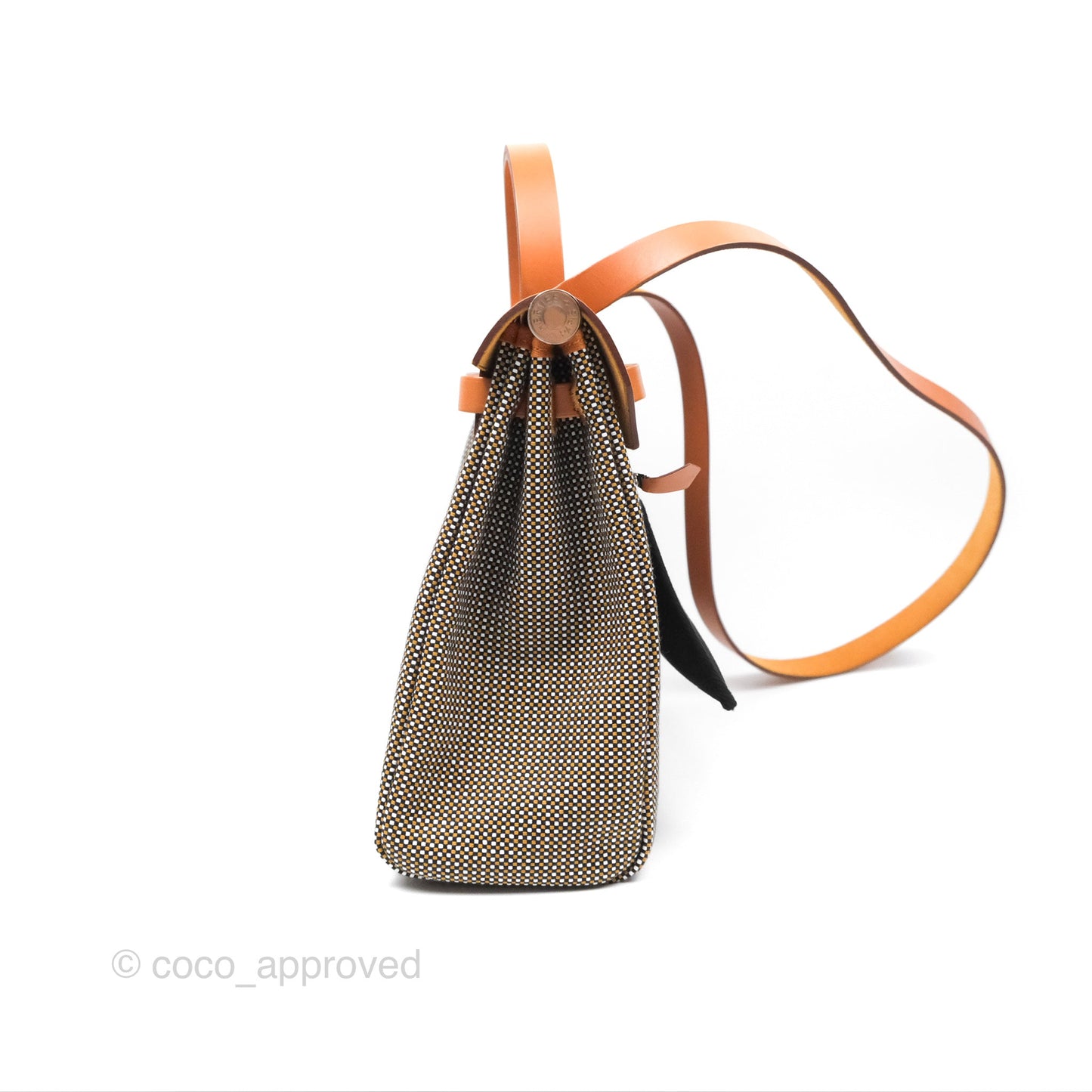 Hermès Herbag Zip 31 Natural Vache Hunter Black Toile GM Palladium Hardware