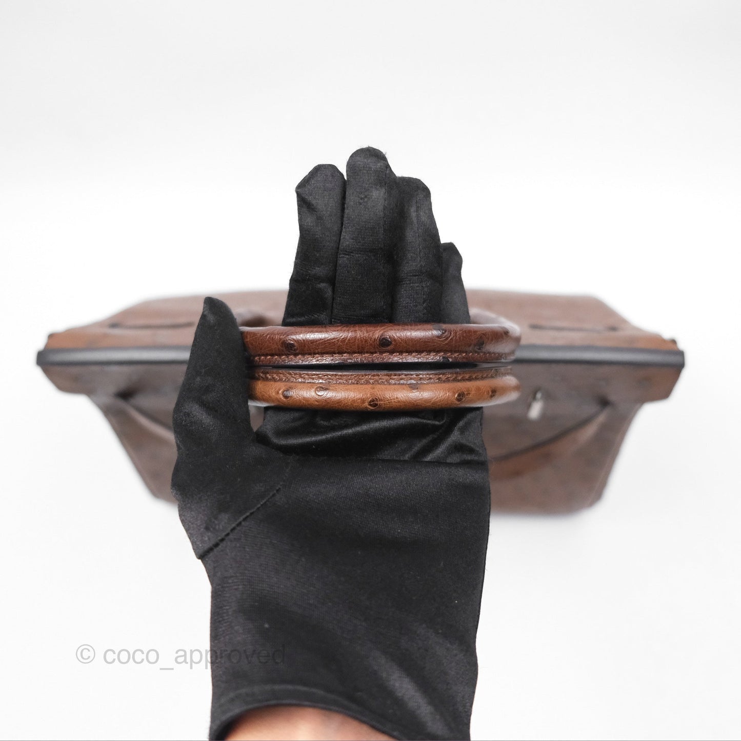 Hermès Birkin Retourne 30 Dark Brown Ostrich Palladium Hardware