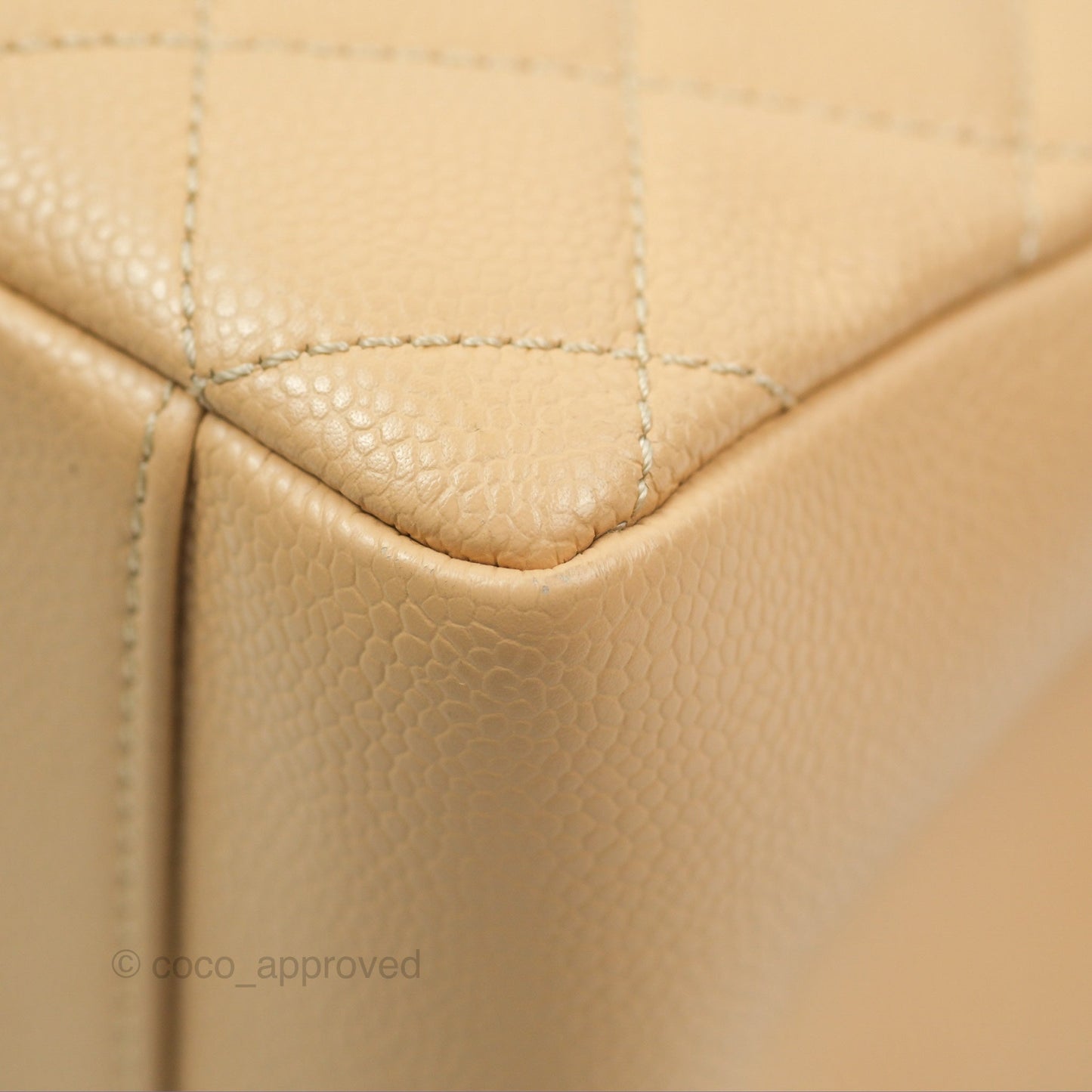 Chanel GST Beige Caviar Gold Hardware