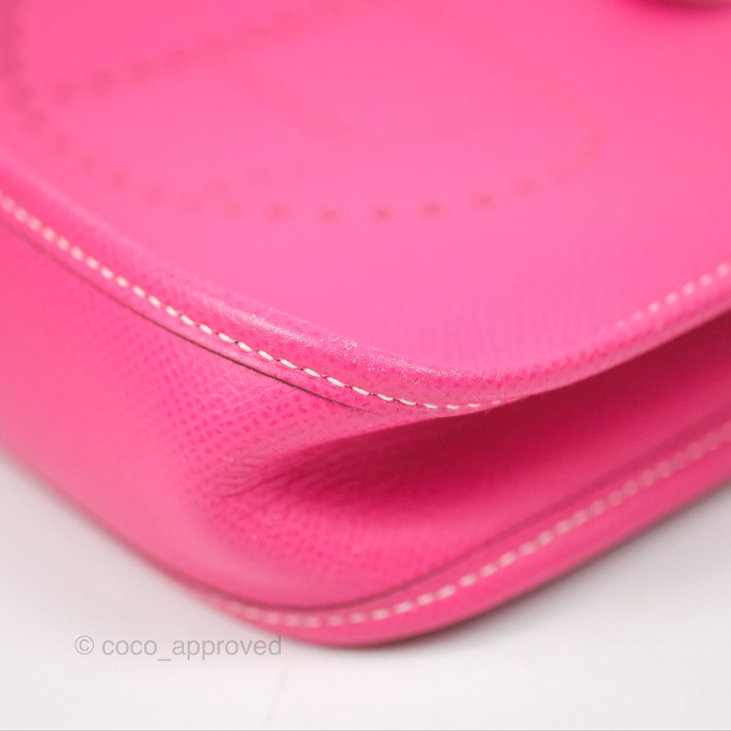 Hermès Mini Evelyne 16 Hot Pink Epsom Palladium Hardware