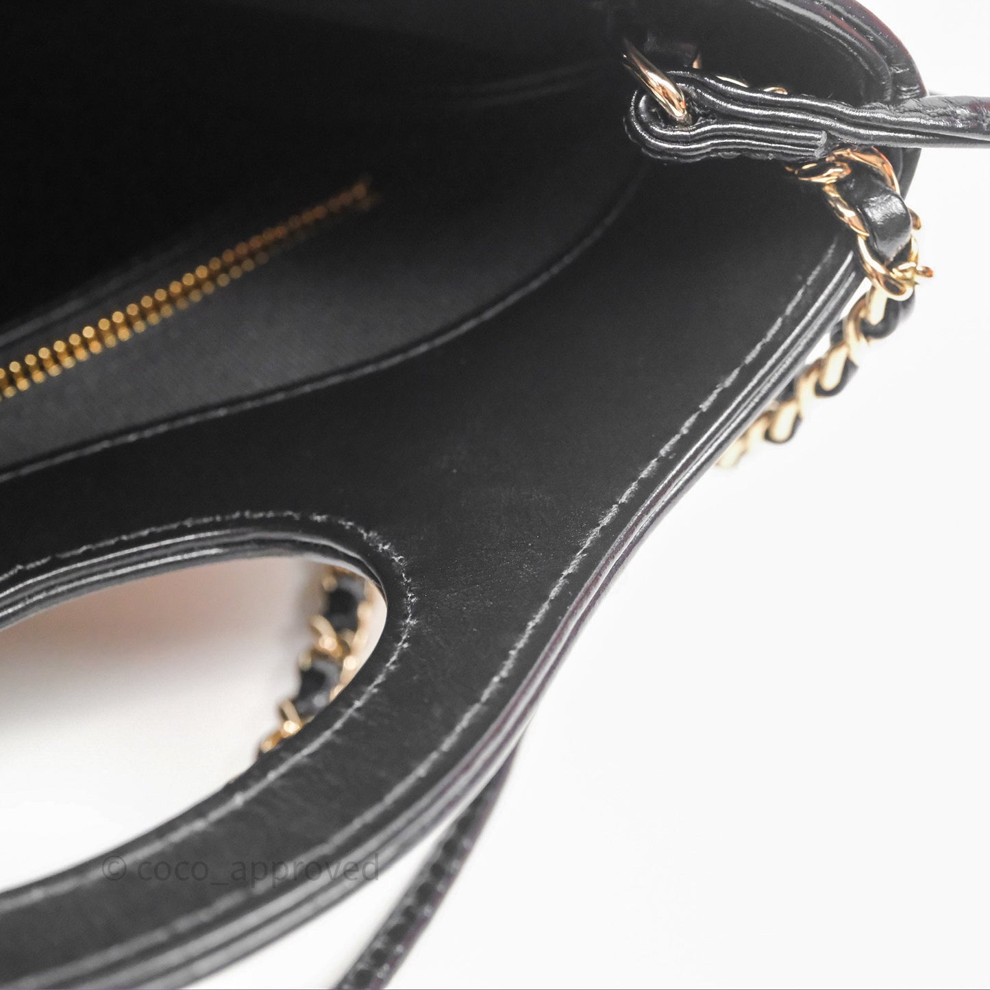 Chanel 31 Mini Black Shiny Lambskin Gold Hardware