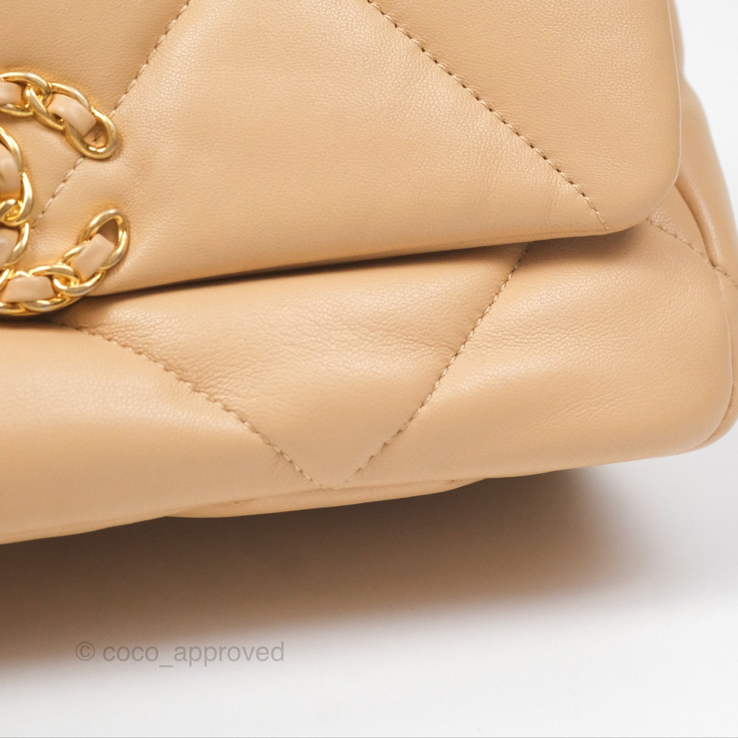 Chanel 19 Small Beige Mixed Hardware
