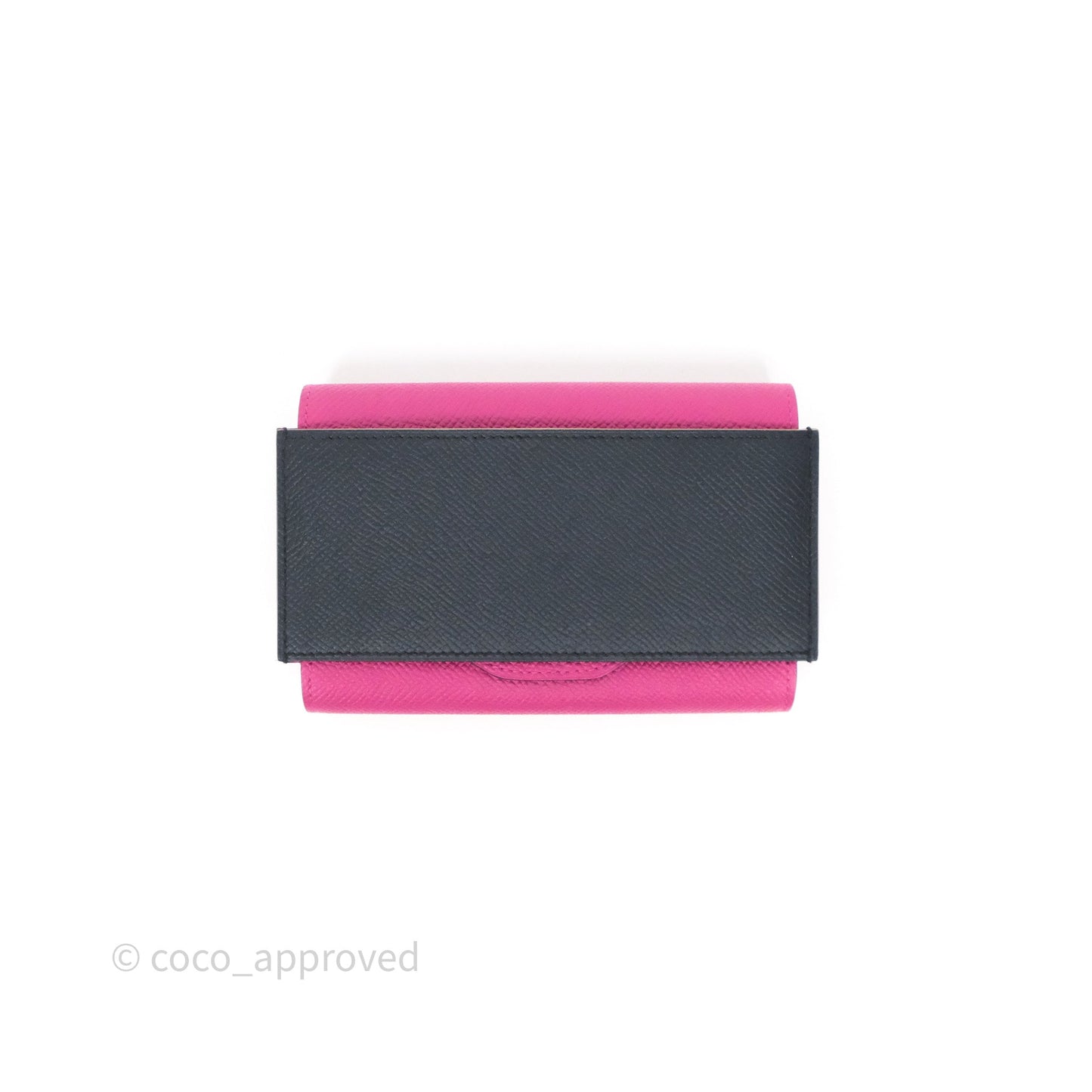 Hermès Passant Compact Wallet Epsom Purple