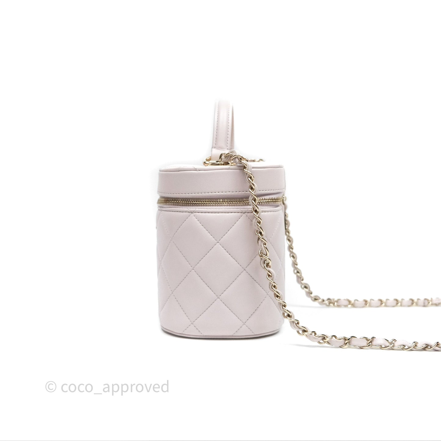 Chanel Trendy CC Vanity Case Lilac Lambskin Gold Hardware