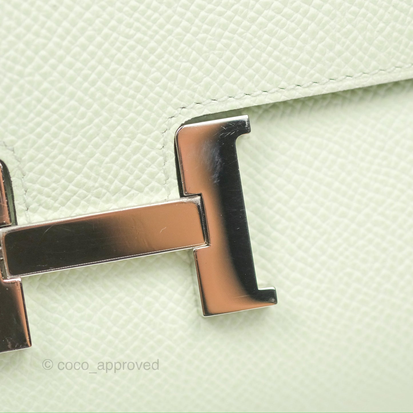 Hermès Constance To Go Wallet Vert Fizz Epsom Palladium Hardware
