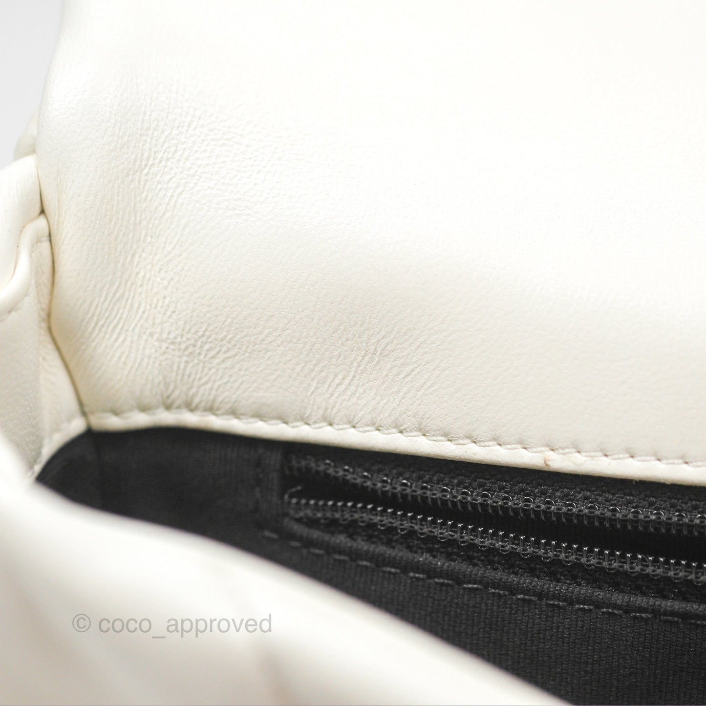 Chanel 19 Small Ivory White Lambskin Mixed Hardware
