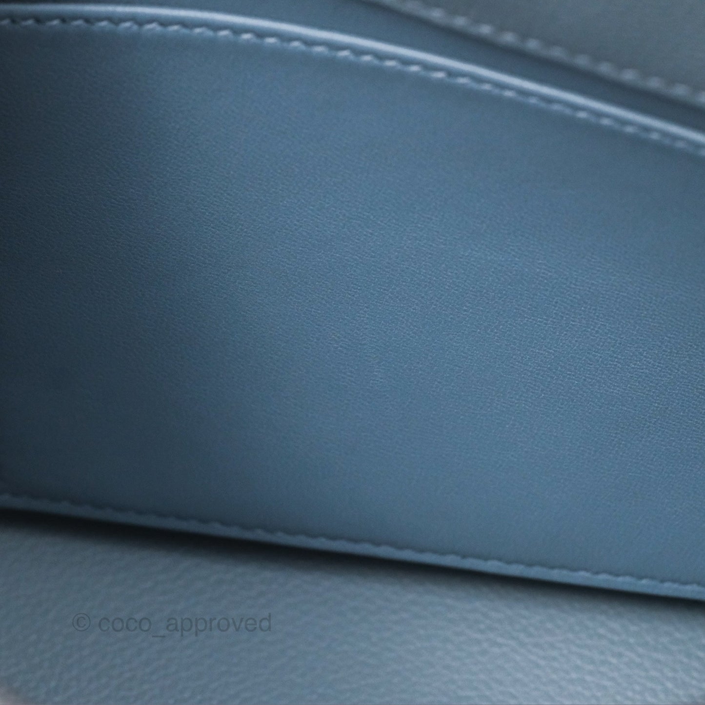 Hermès Kelly Danse II Bag Blue Lin J7 Evercolor Gold Hardware
