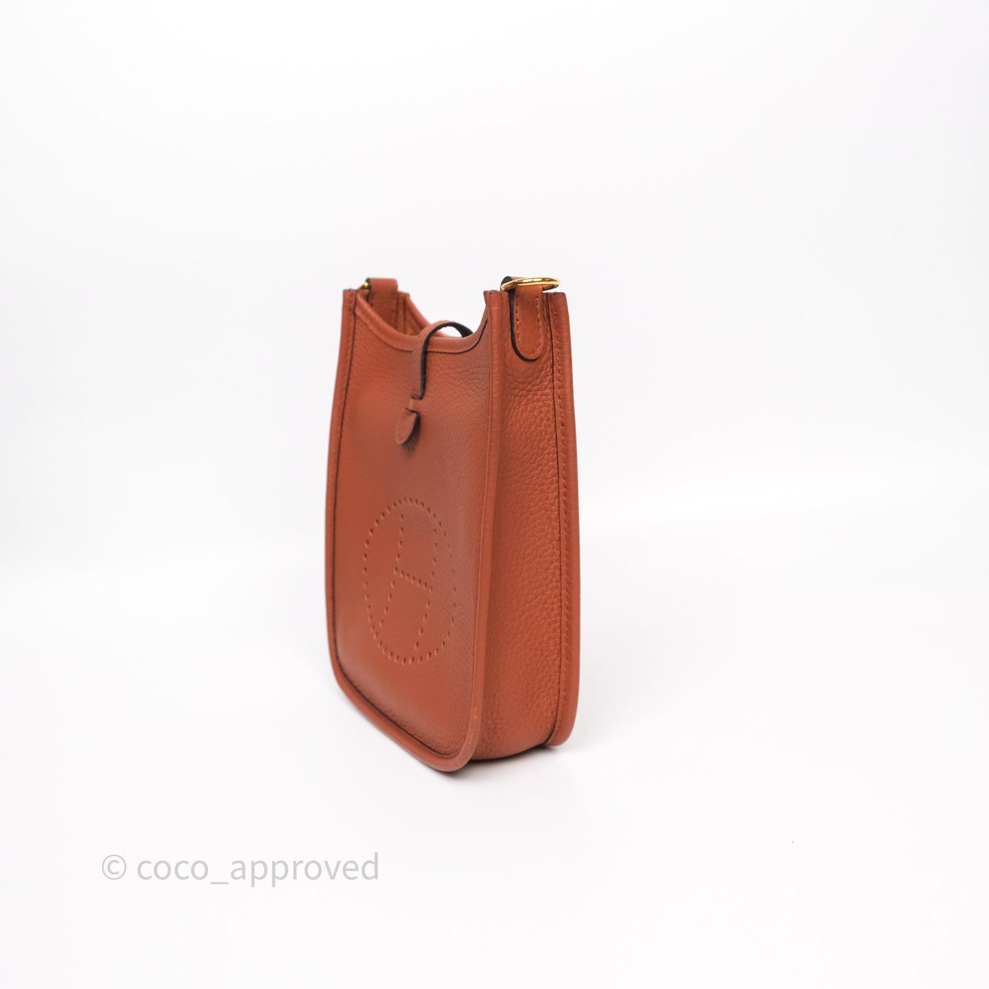 Hermès Mini Evelyne 16 Brick Clemence Gold Hardware
