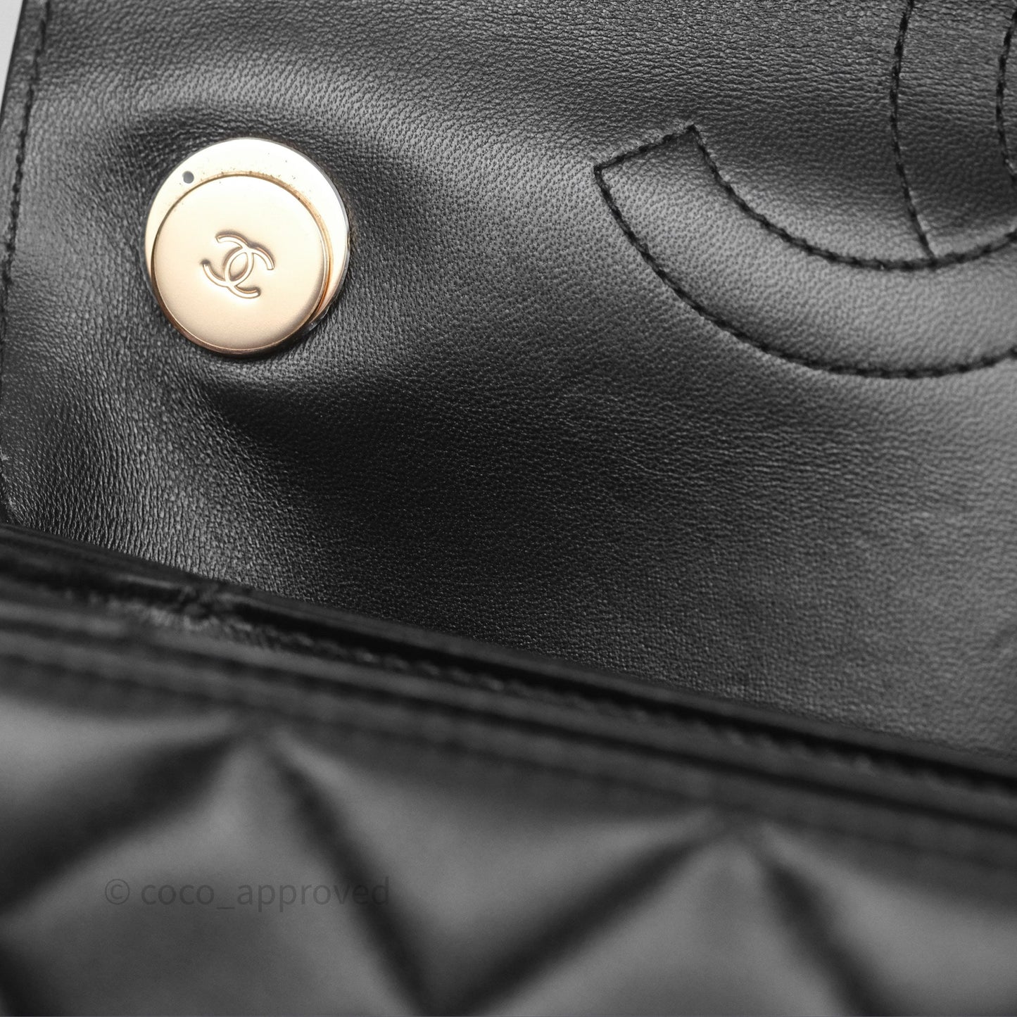 Chanel Trendy CC Small Black Lambskin Rose Gold Hardware