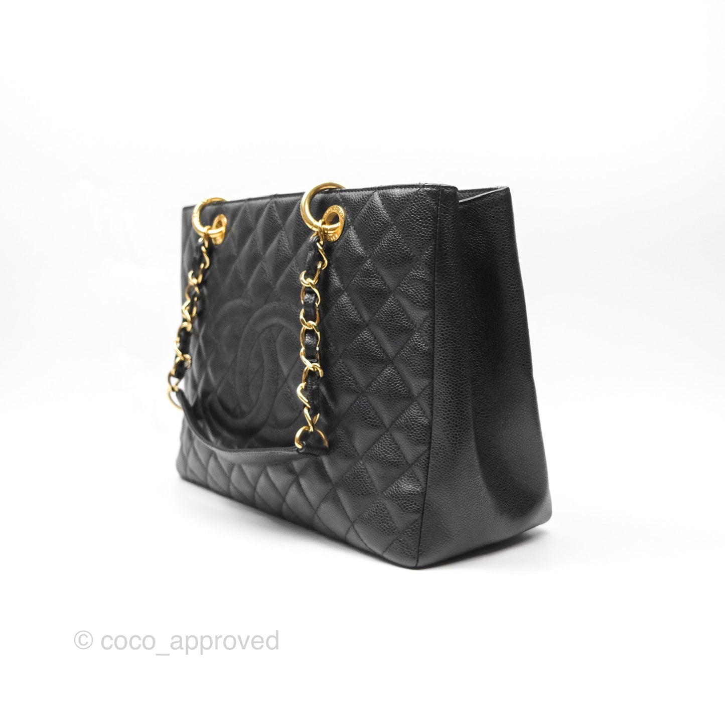 Chanel GST Black Caviar Gold Hardware