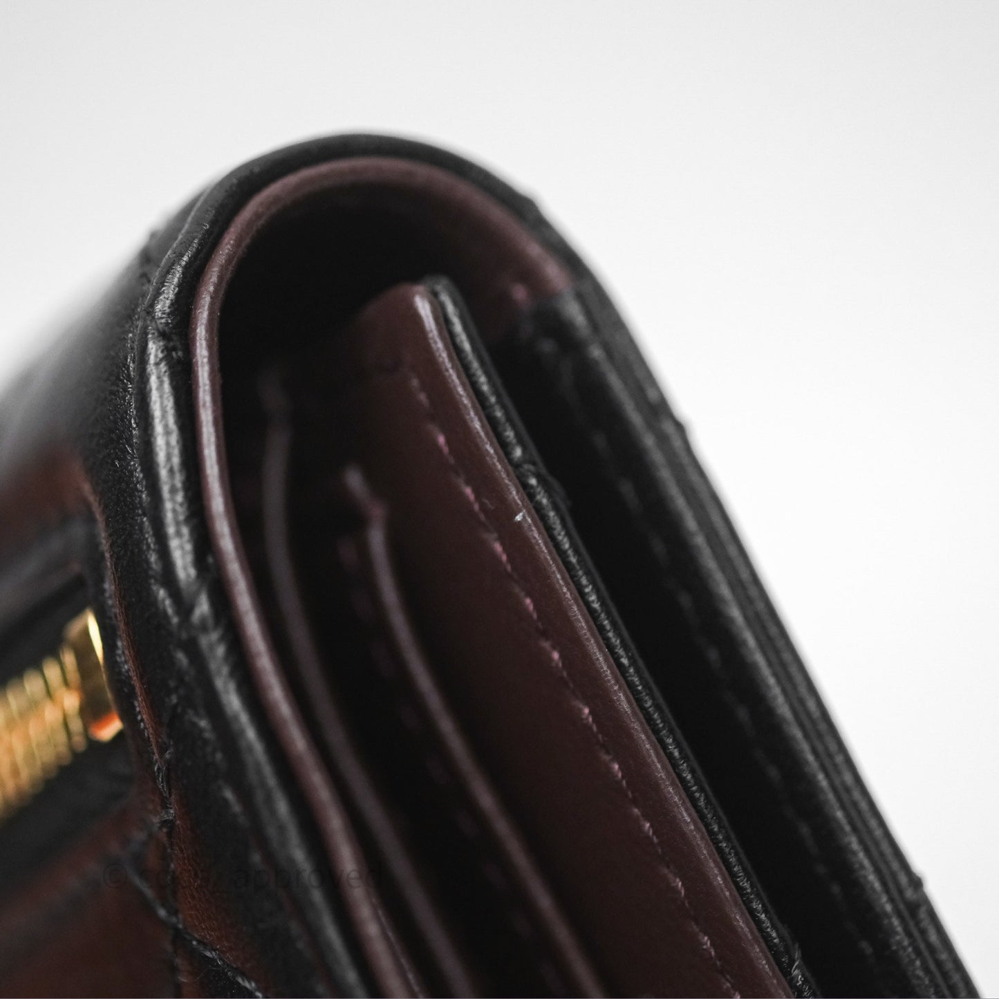 Chanel Classic Short Flap Wallet Black Lambskin Gold Hardware