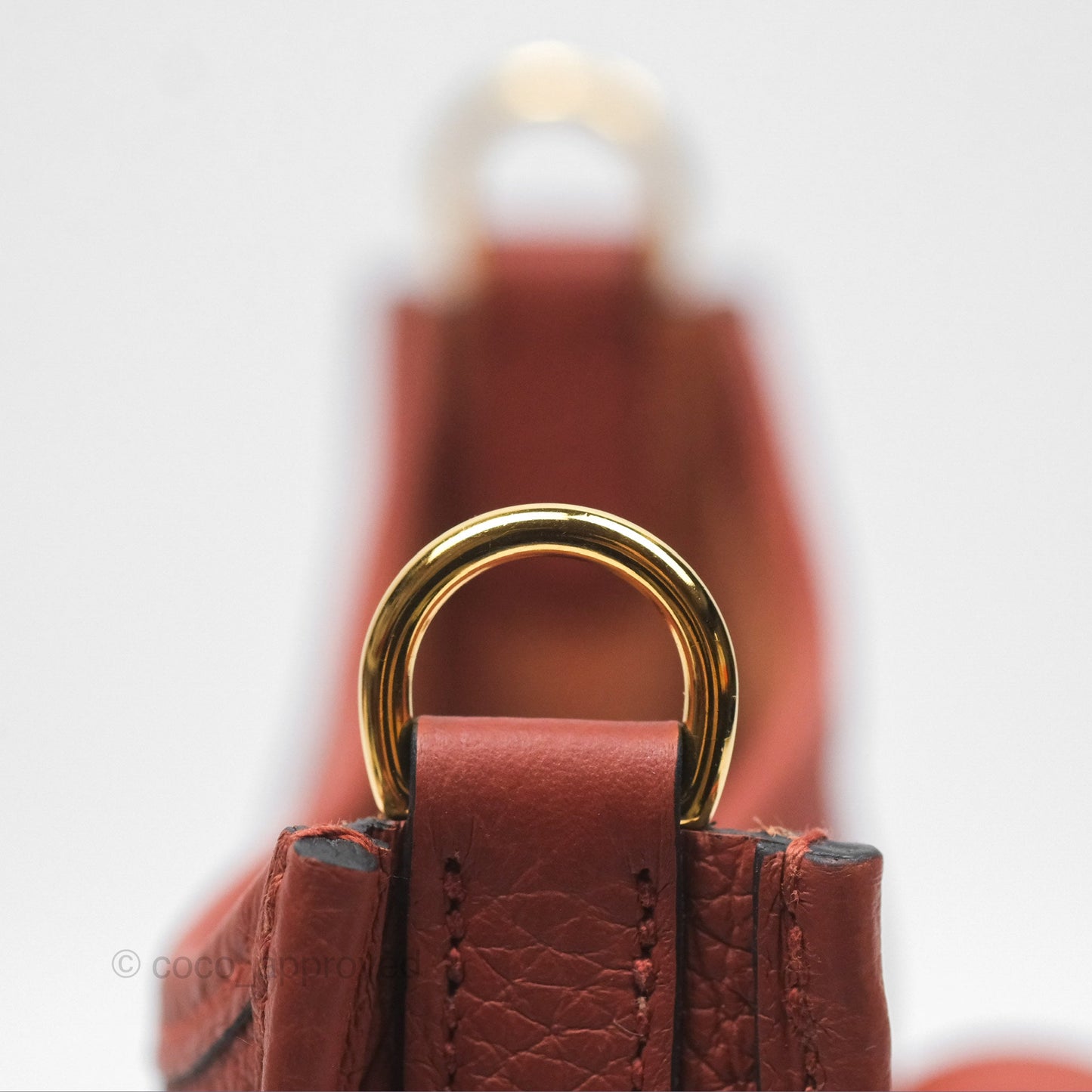 Hermès Mini Evelyne 16 Cuivre Clemence Gold Hardware