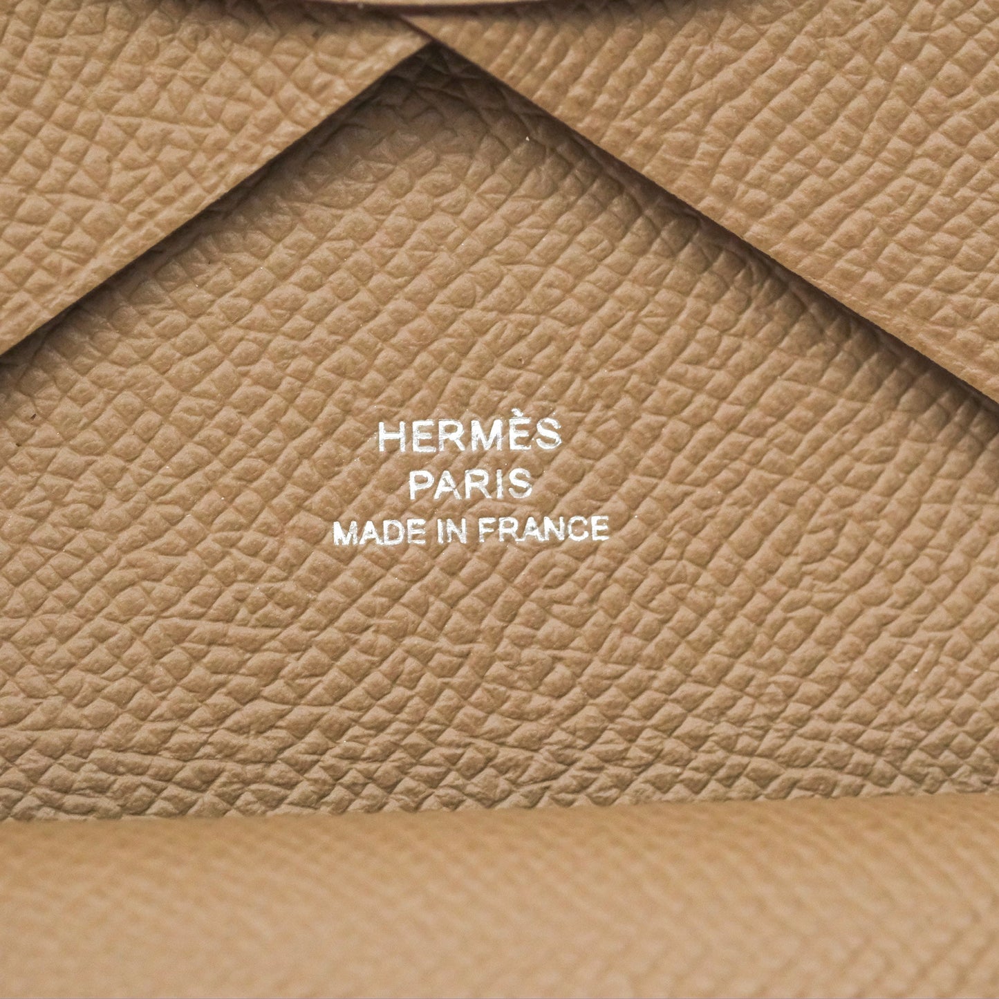 Hermès Calvi Duo Compact Card Holder Etoupe Epsom