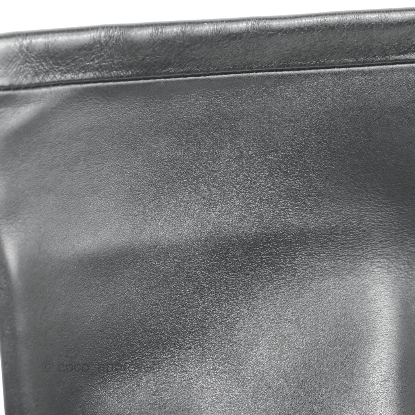 Chanel Soft Elegance Flap Bag Calfskin Black Aged Gold Hardware