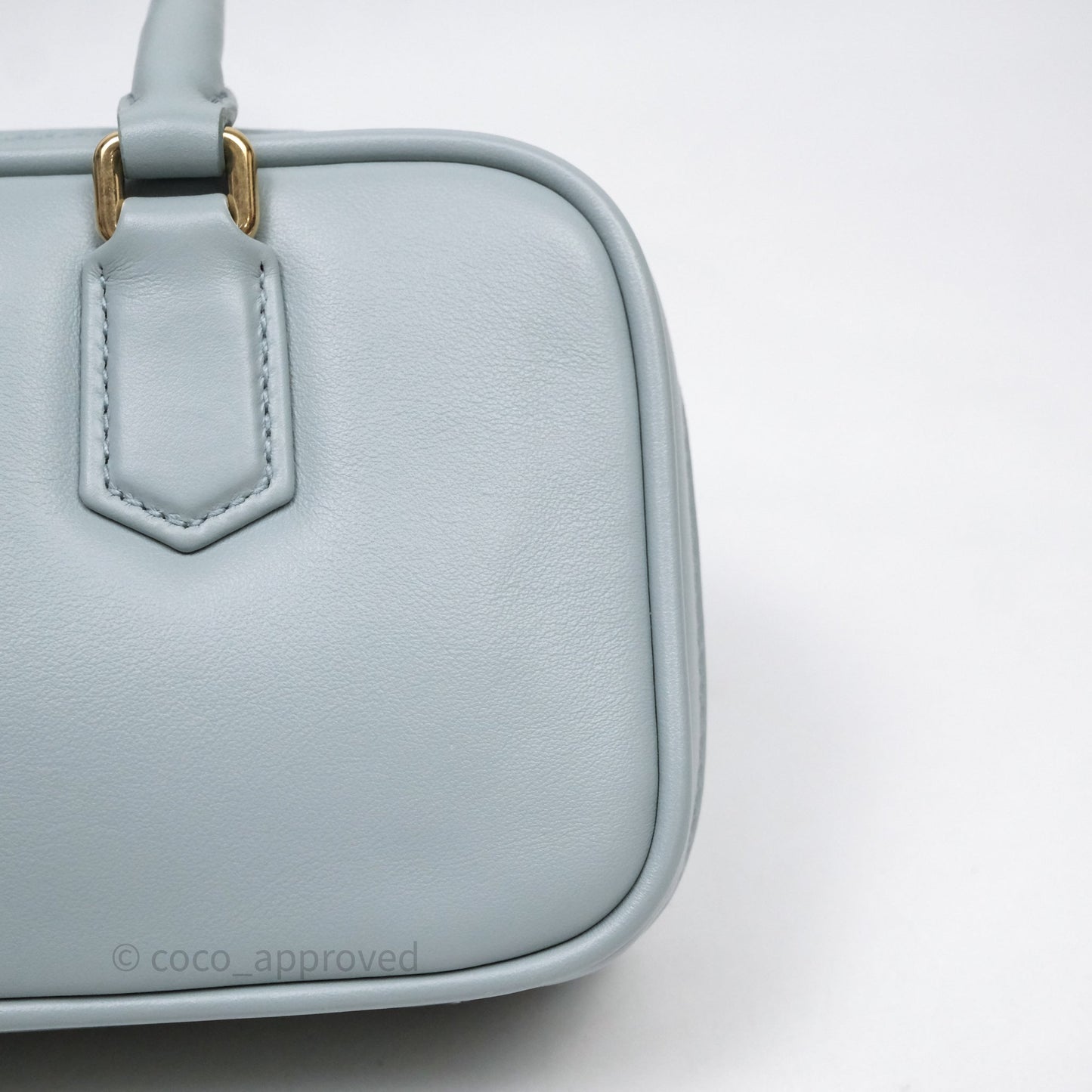 Miu Miu Arcadie Mini Bag Lago Blue Gold Hardware