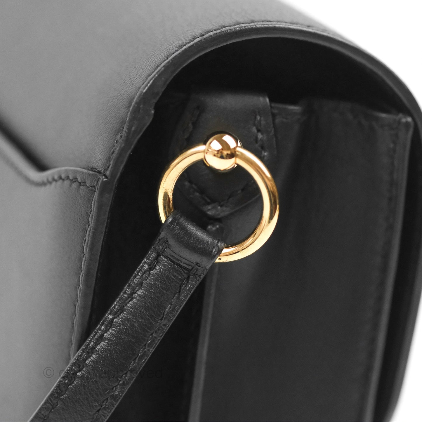 Hermès Roulis Mini 18 Black Swift Gold Hardware