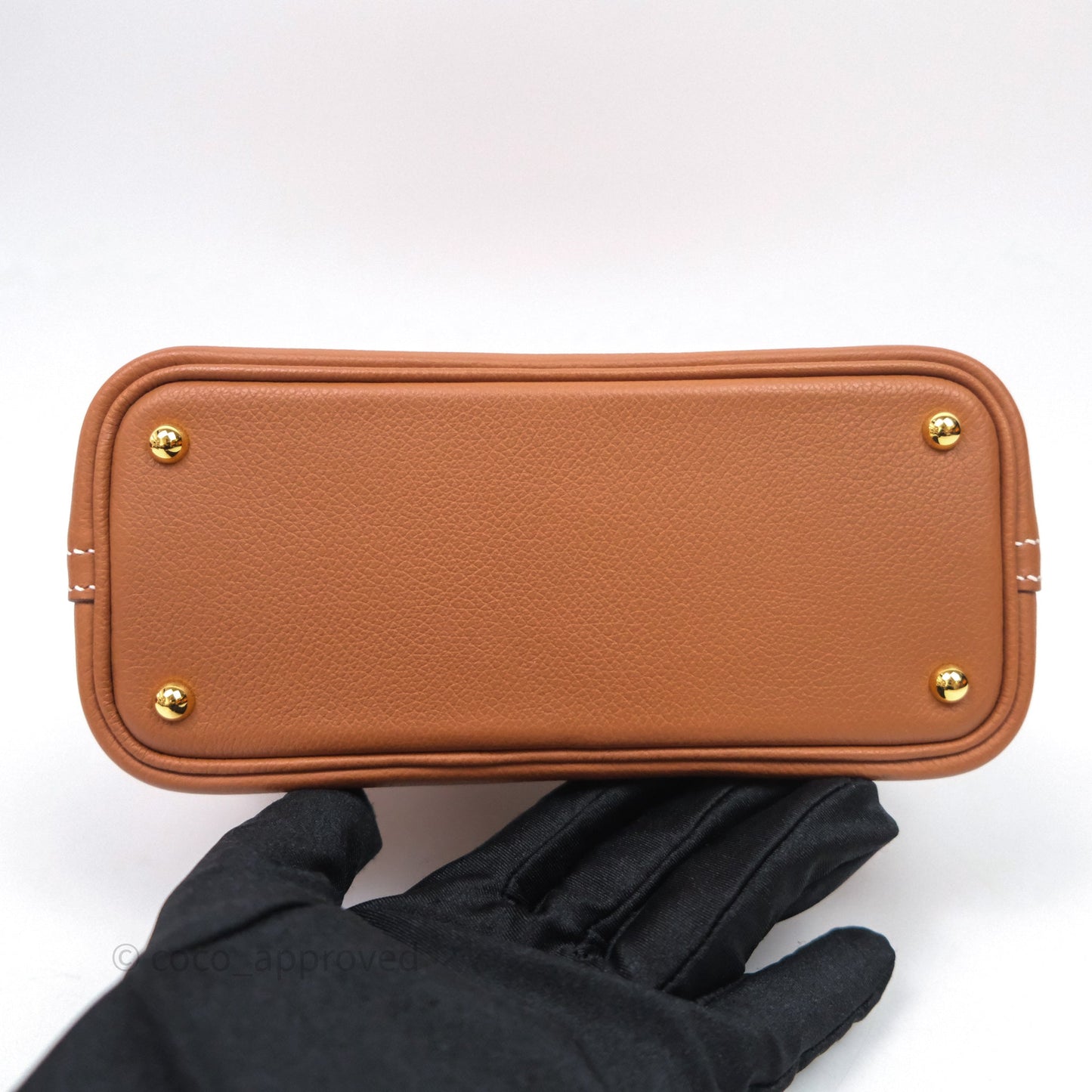 Hermès Bolide Mini 1923 Gold Evercolor Gold Hardware