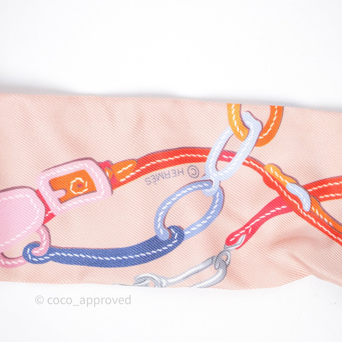 Hermès Brides de Gala Applique Pique Silk Twilly