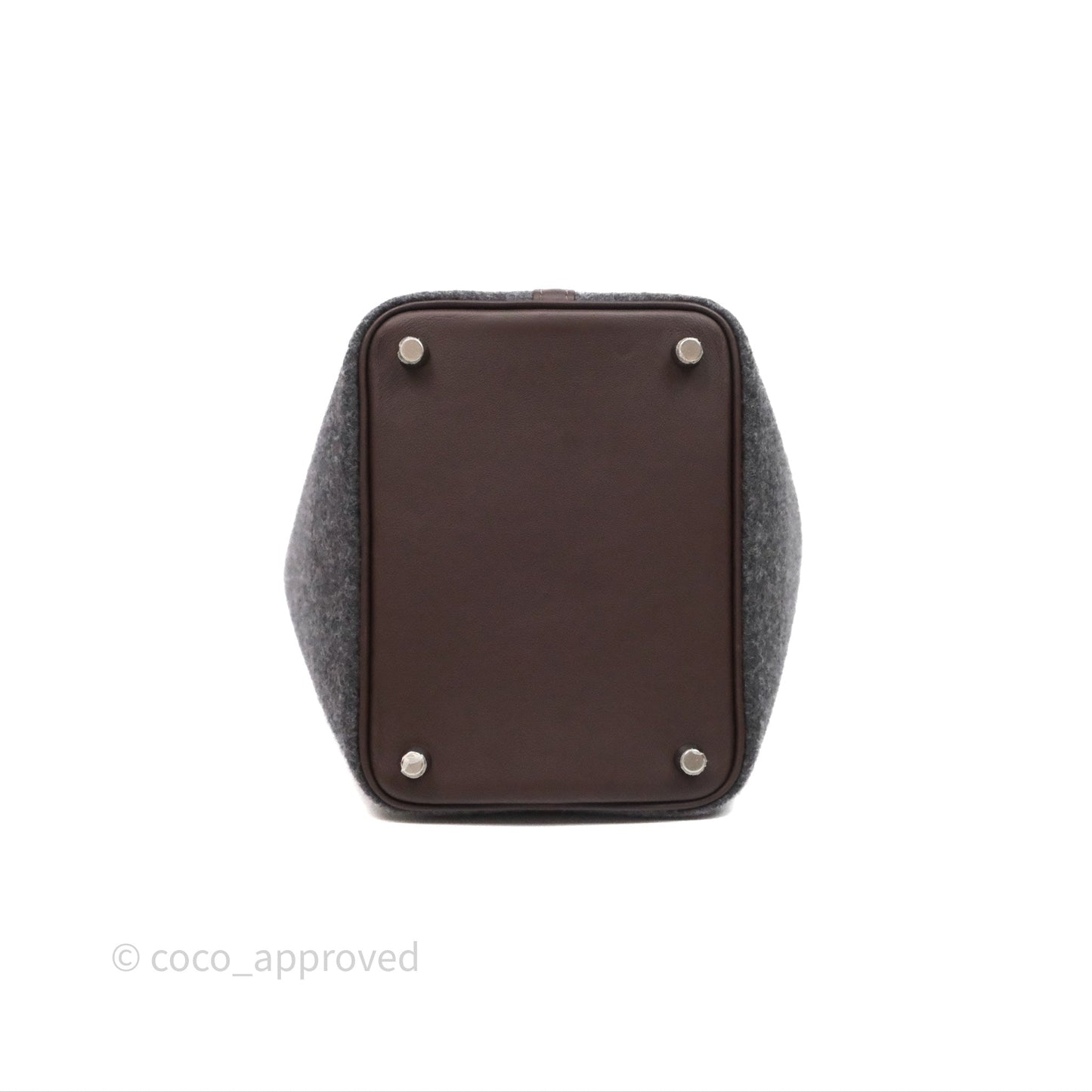 Hermès Picotin 18 Feutre/Veau Swift AE Gris Moyen/Havai Palladium Hardware