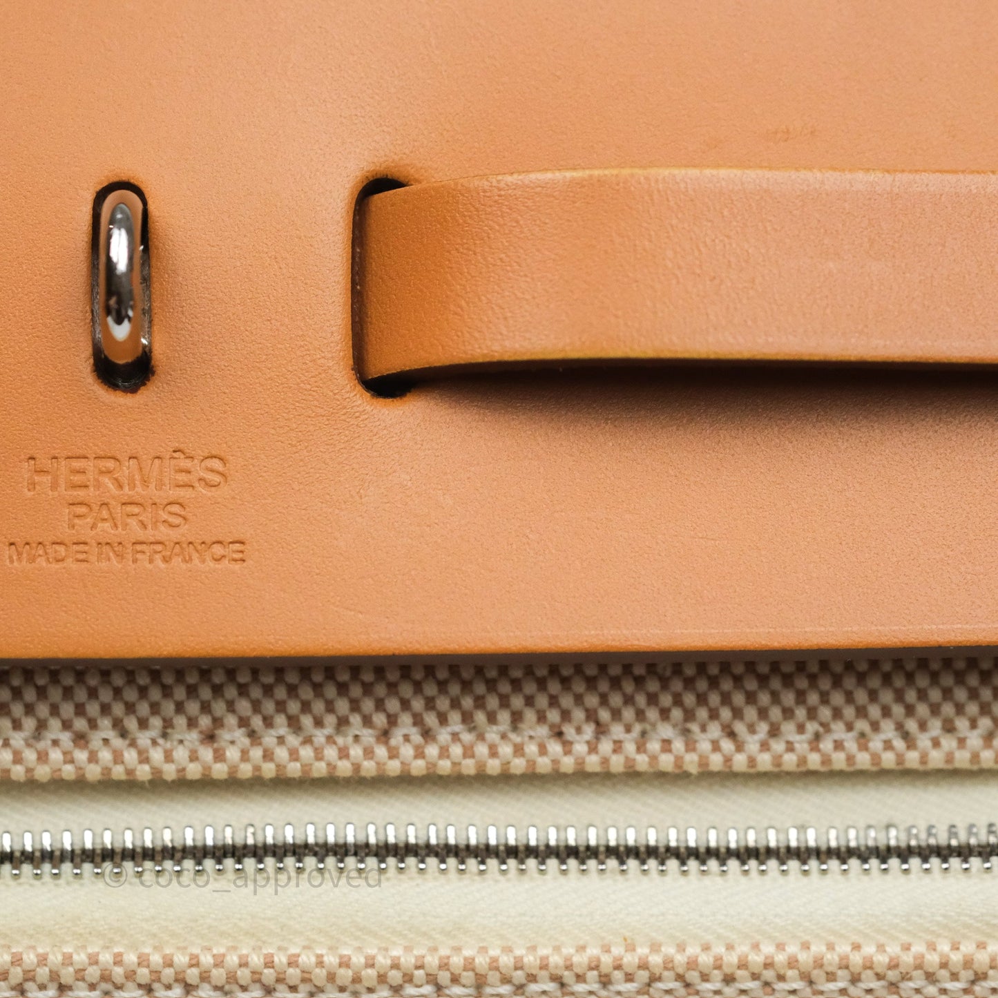 Hermès Herbag Zip 31 Ecru/Beige/Natural Canvas Palladium Hardware