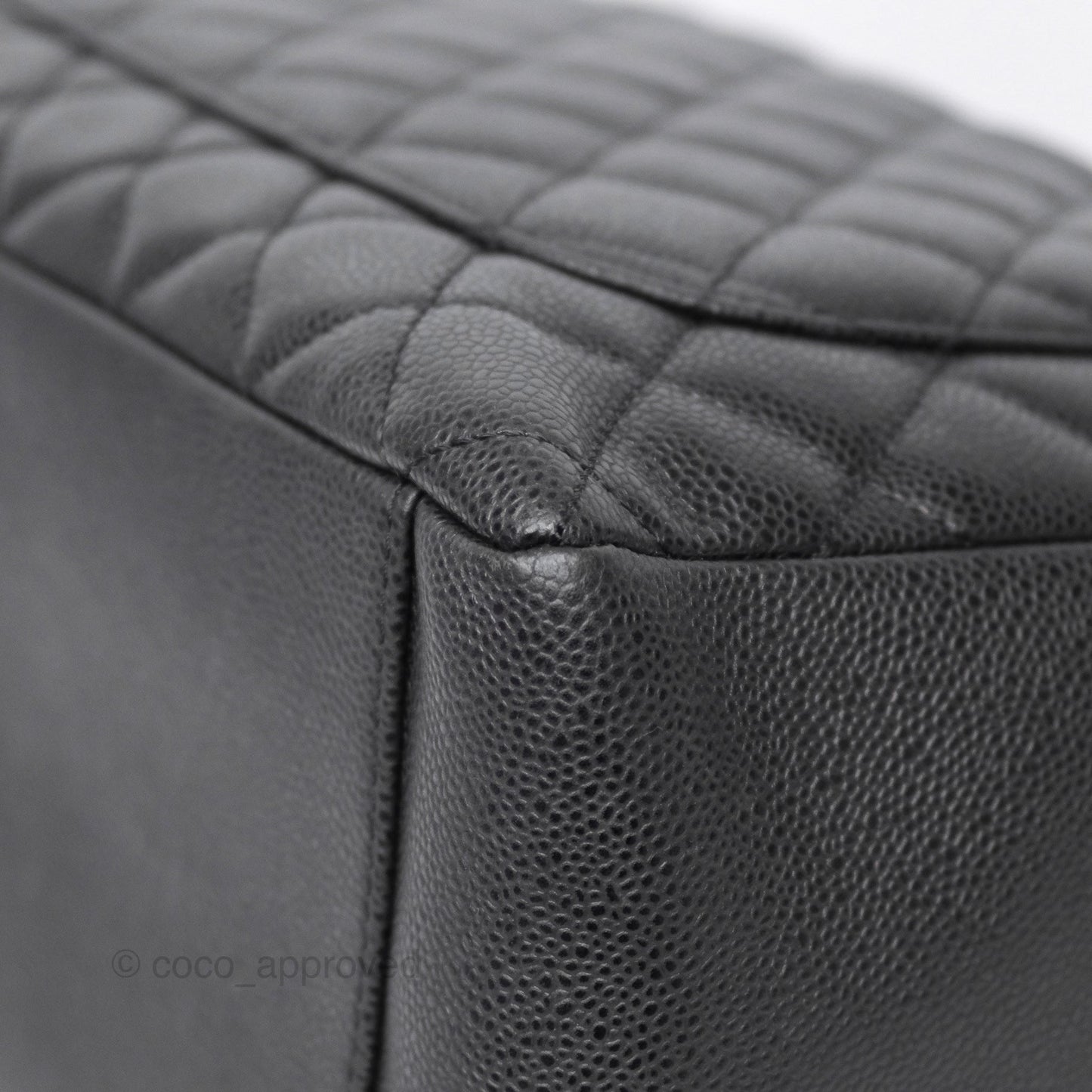 Chanel GST Black Caviar Silver Hardware