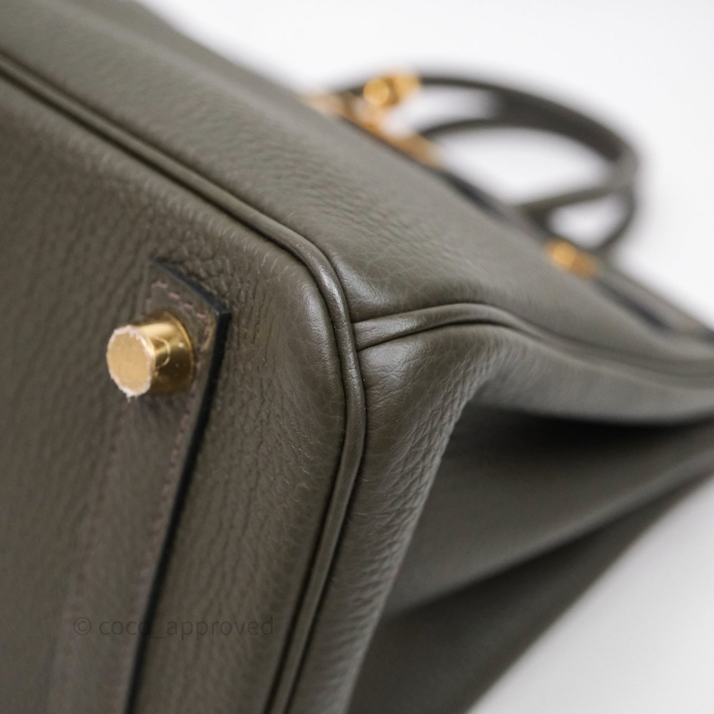 Hermès Birkin 25 Vert De Gris Togo Gold Hardware