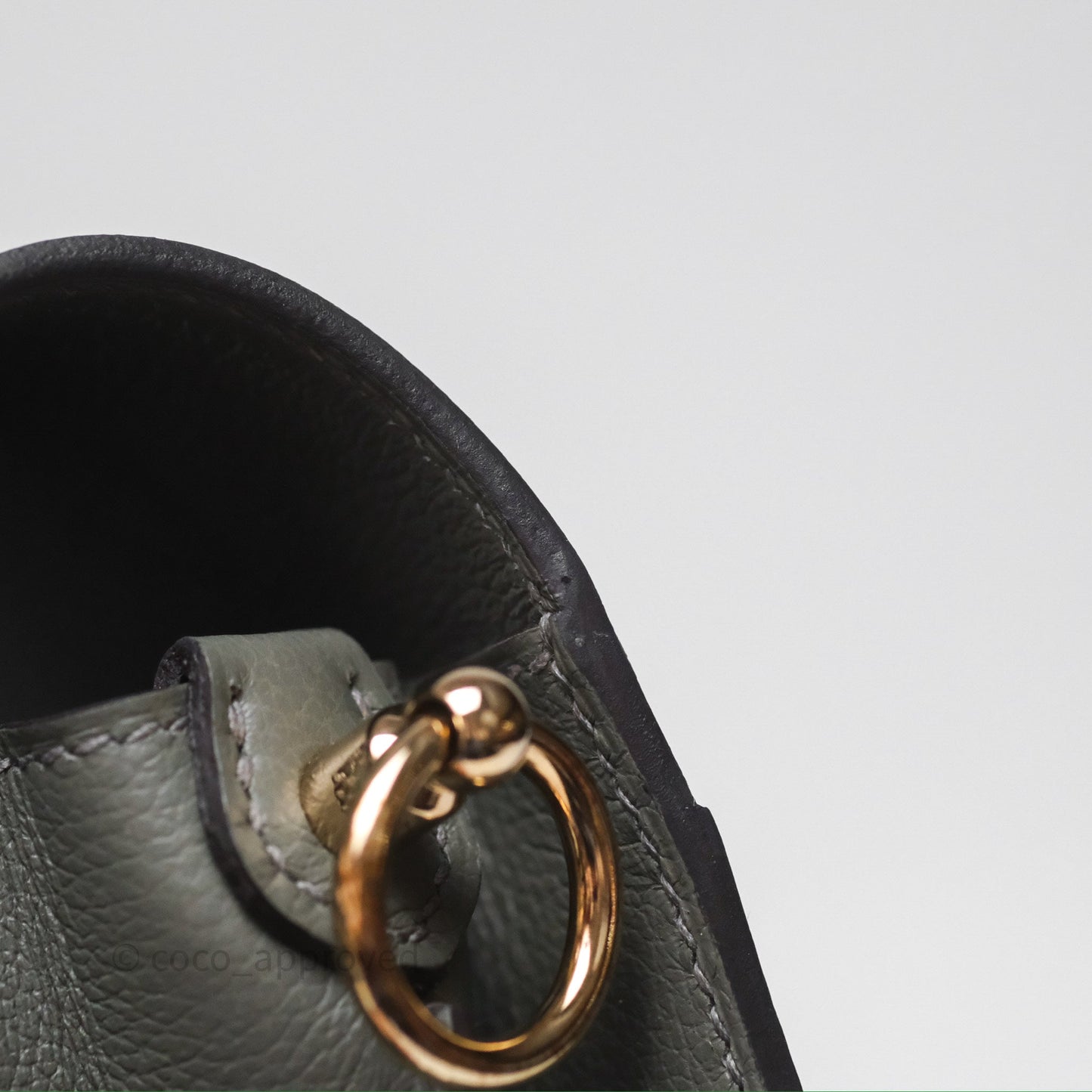 Hermès Roulis Mini 18 Gris Meyer 0L Evercolor Permabrass Hardware