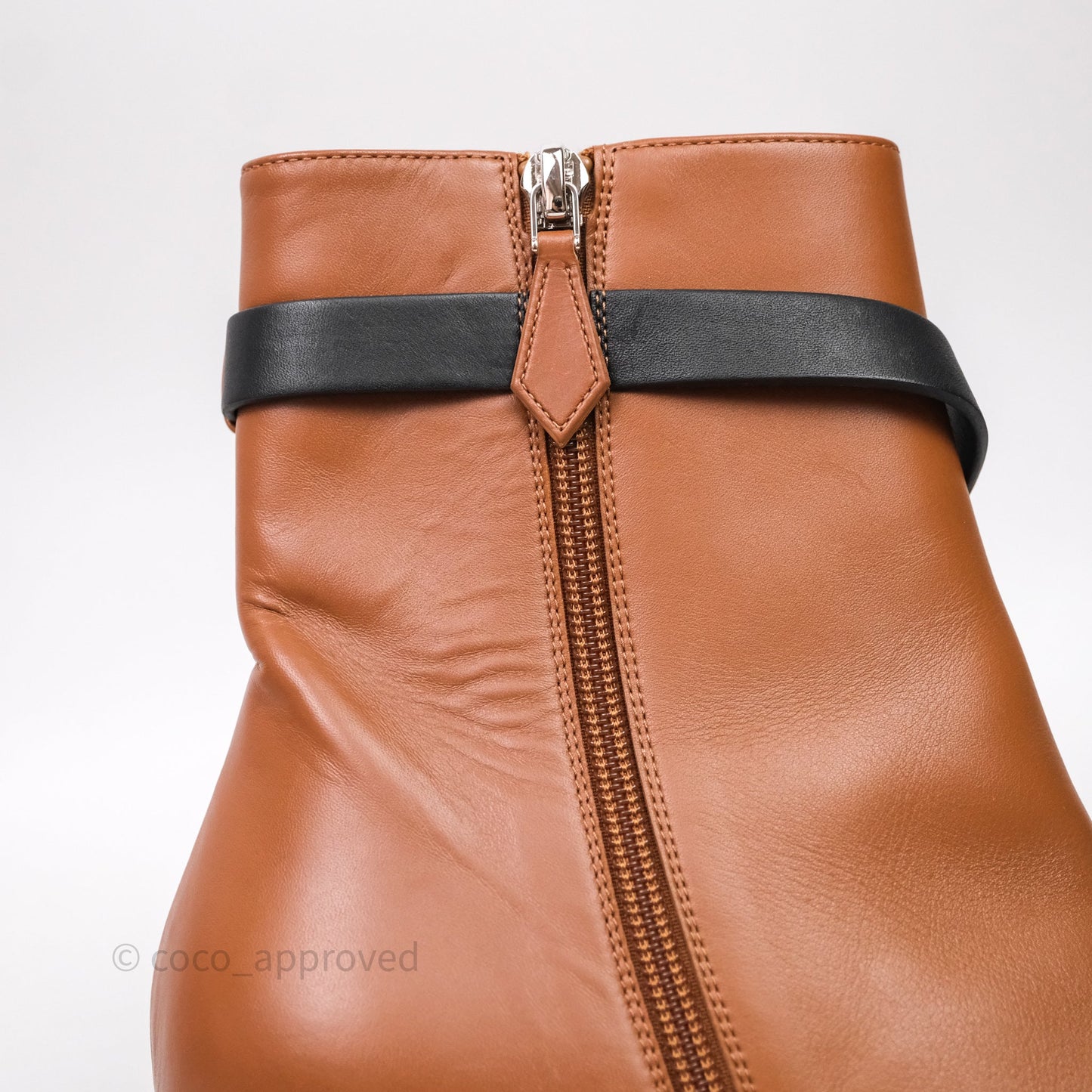 Hermes Saint Germain Ankle Boots Brown Size 39