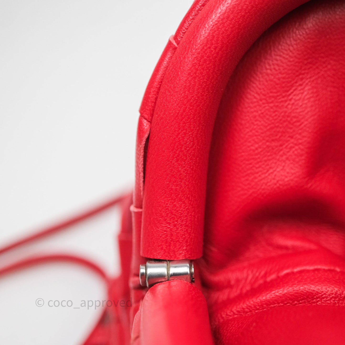 Bottega Veneta Mini Pouch Red Intrecciato Lambskin