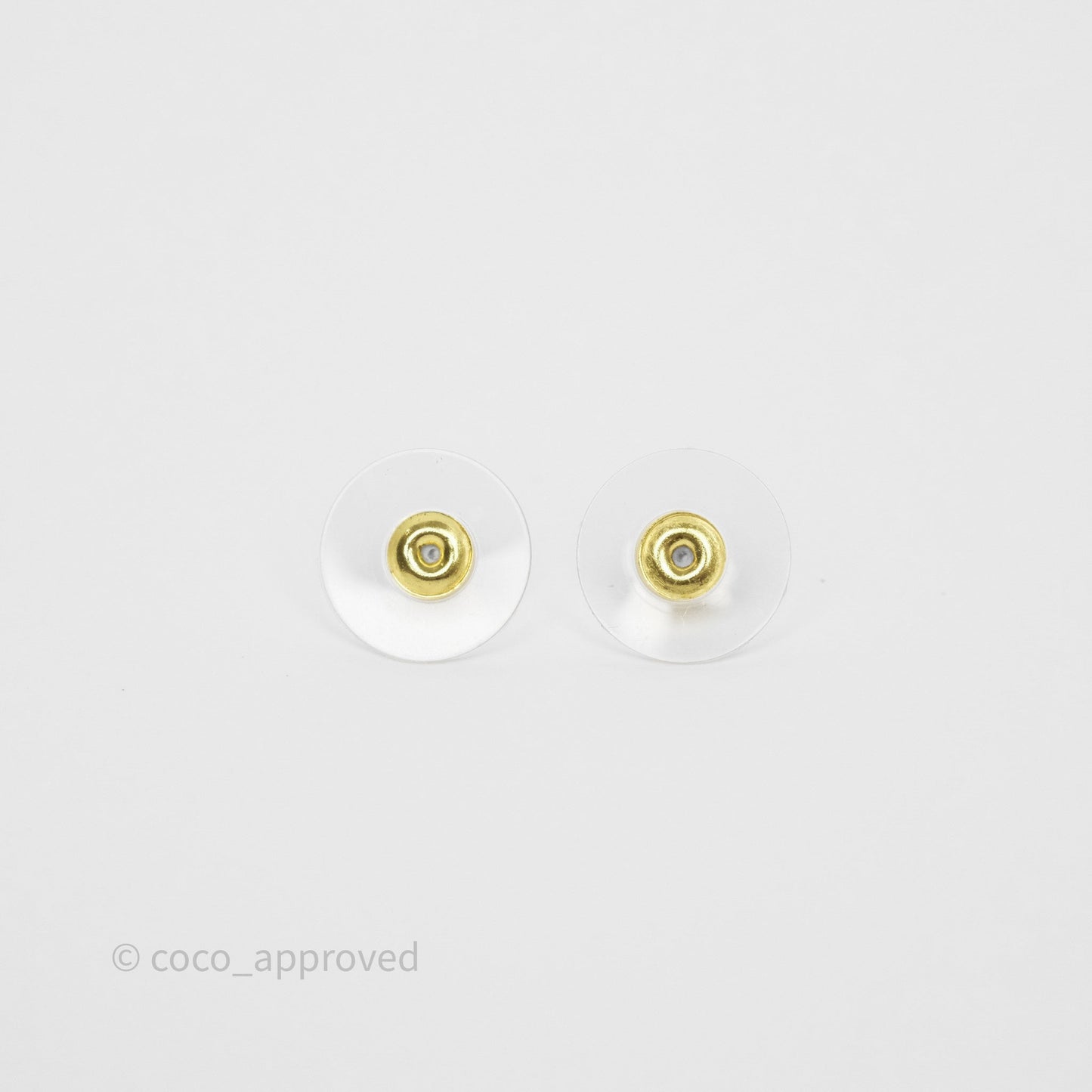 Chanel CC Heart Earrings Pink Crystals Gold Tone 24S
