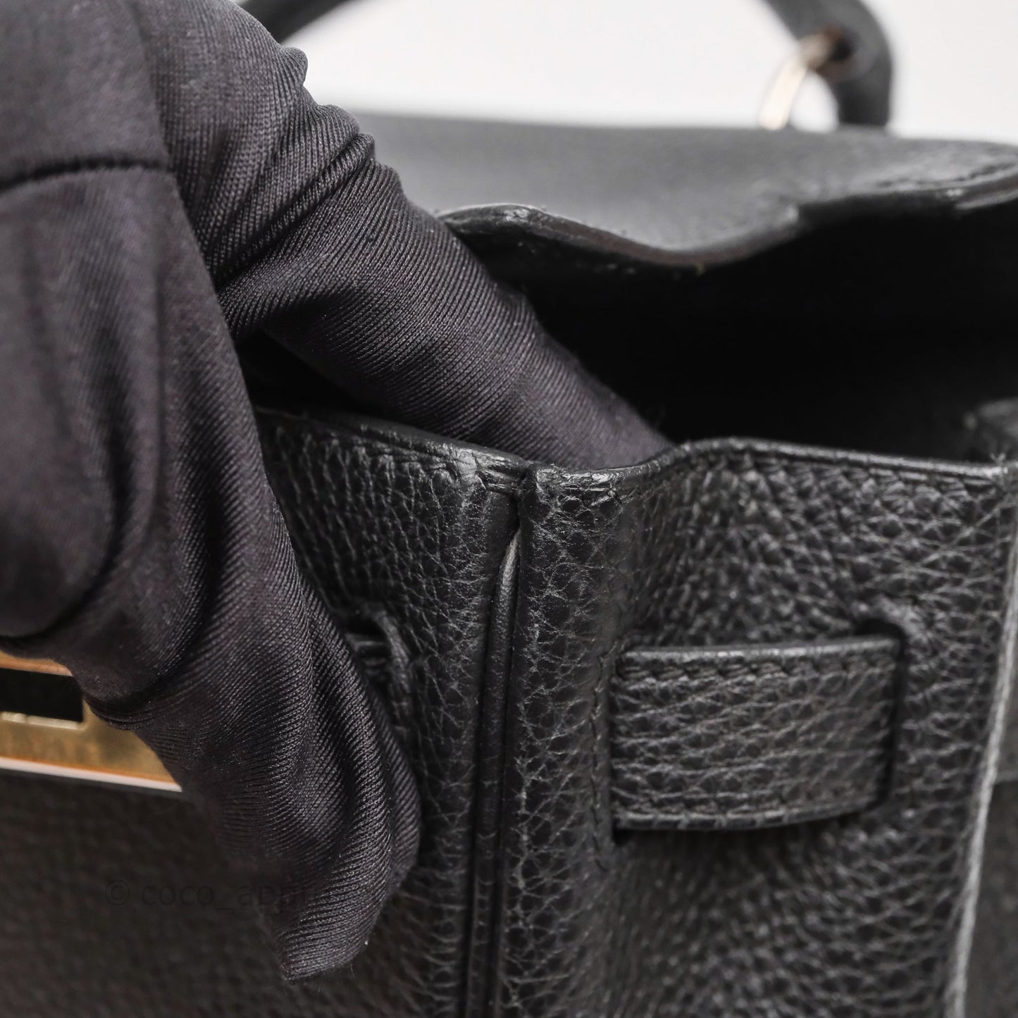 Hermès Kelly Ado Backpack GM Black Noir 89 Togo Palladium Hardware