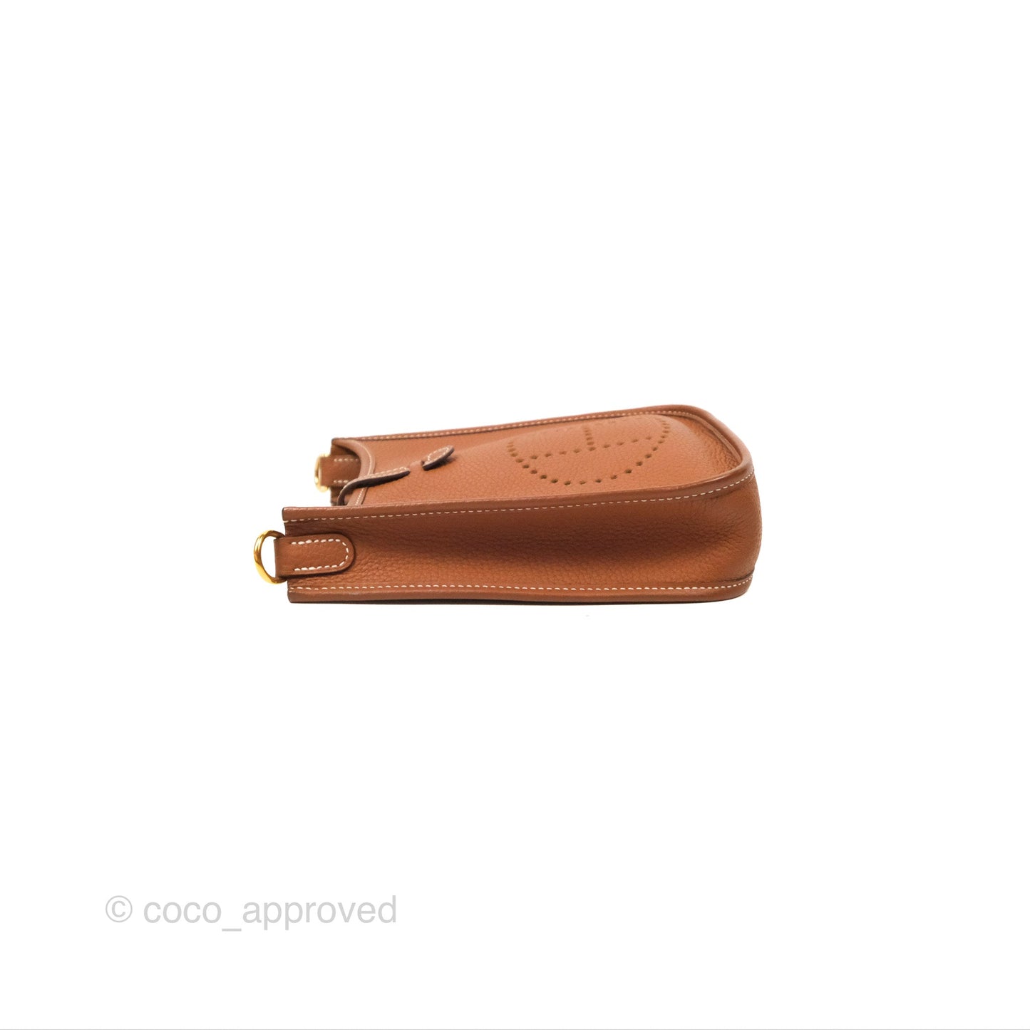Hermès Mini Evelyne 16 Gold Clemence Gold Hardware