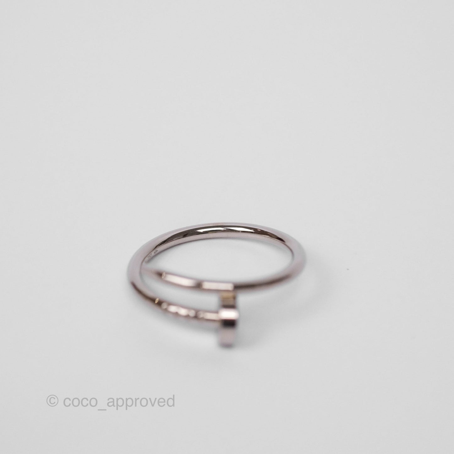 Cartier Juste un Clou Ring Small Model White Gold Size 52